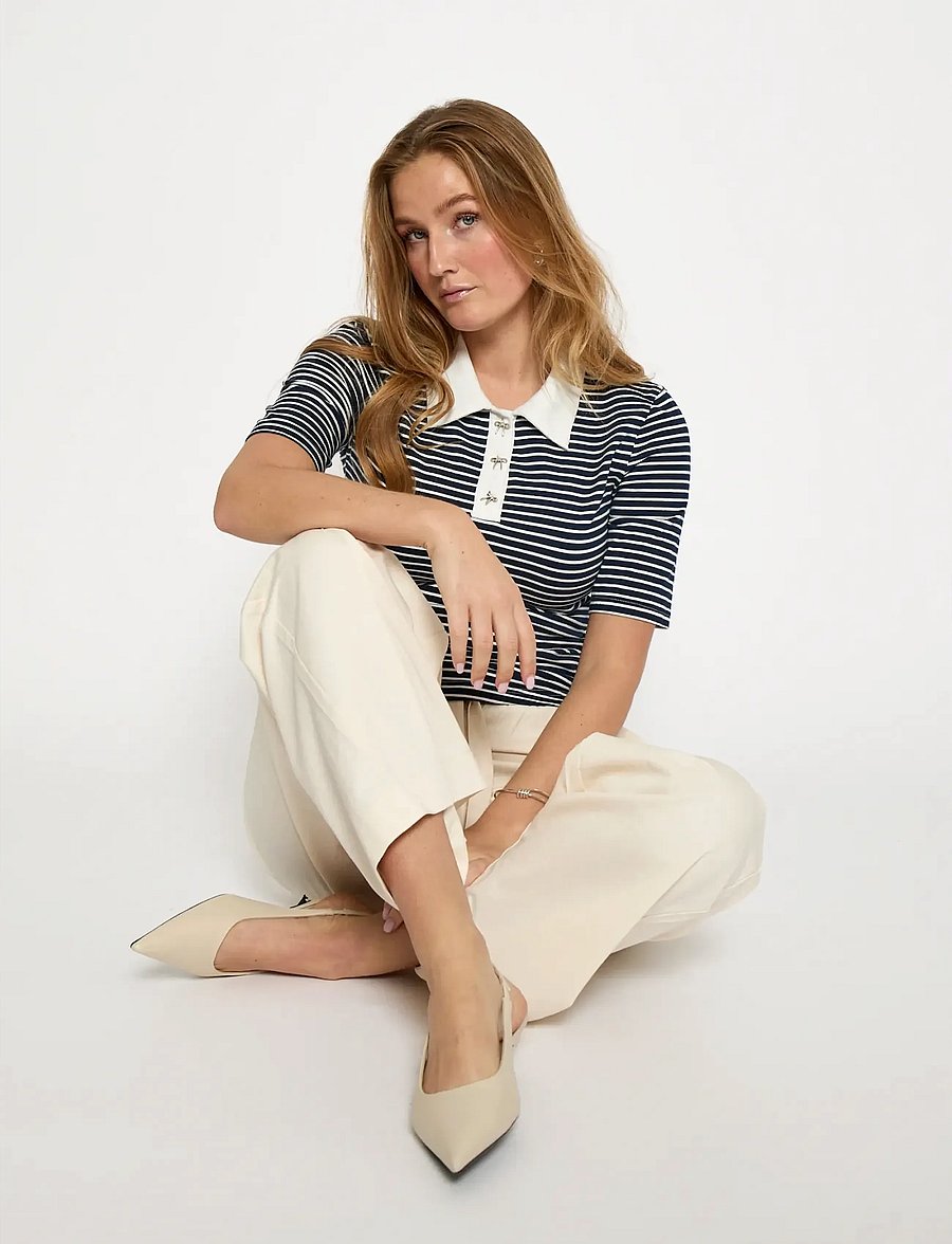 Minus - MSMalle Polo T-Shirt - poloshirts - sky captain stripe - 5
