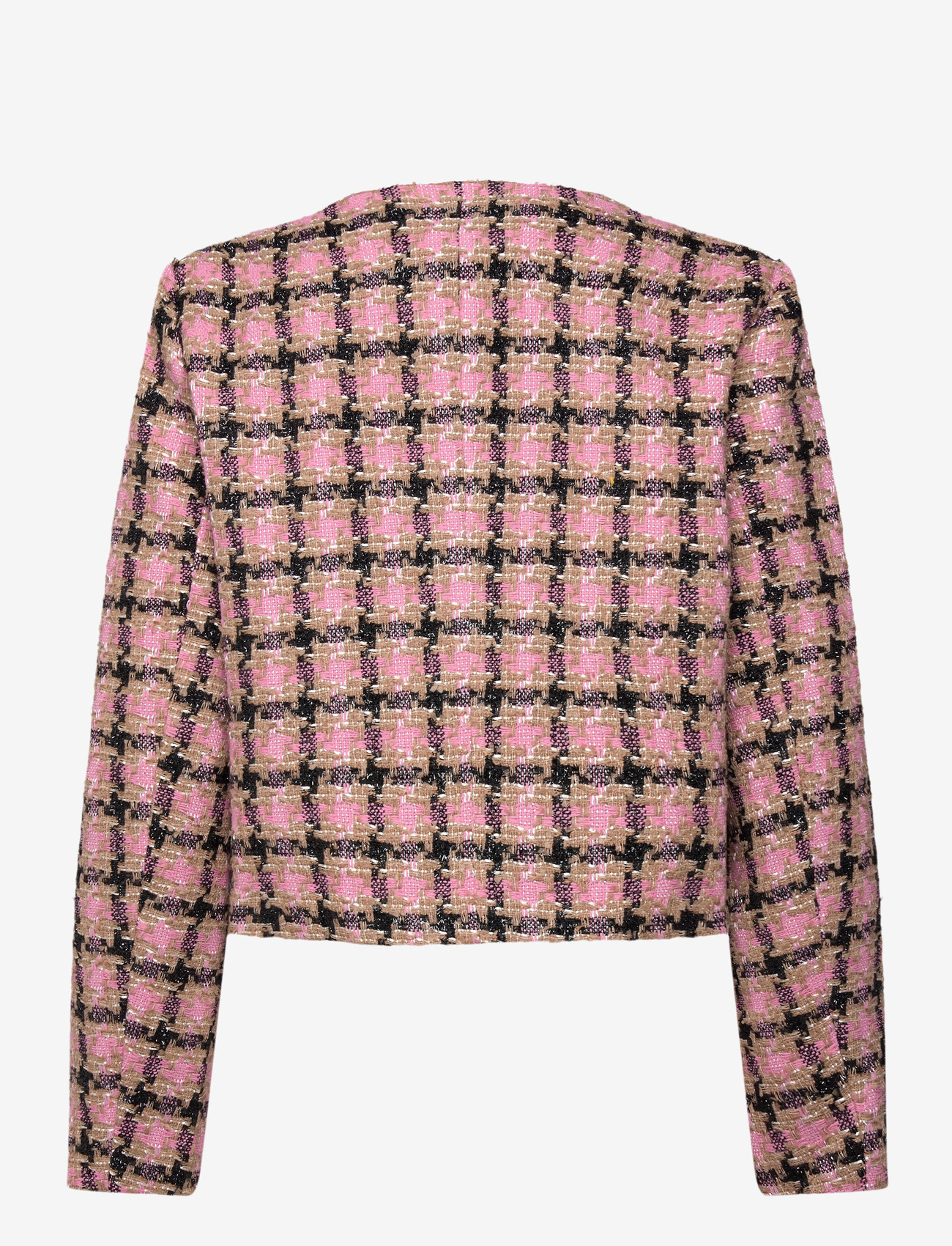 Minus - MSJunia Short Jacket - bouclé - prism pink checked - 2
