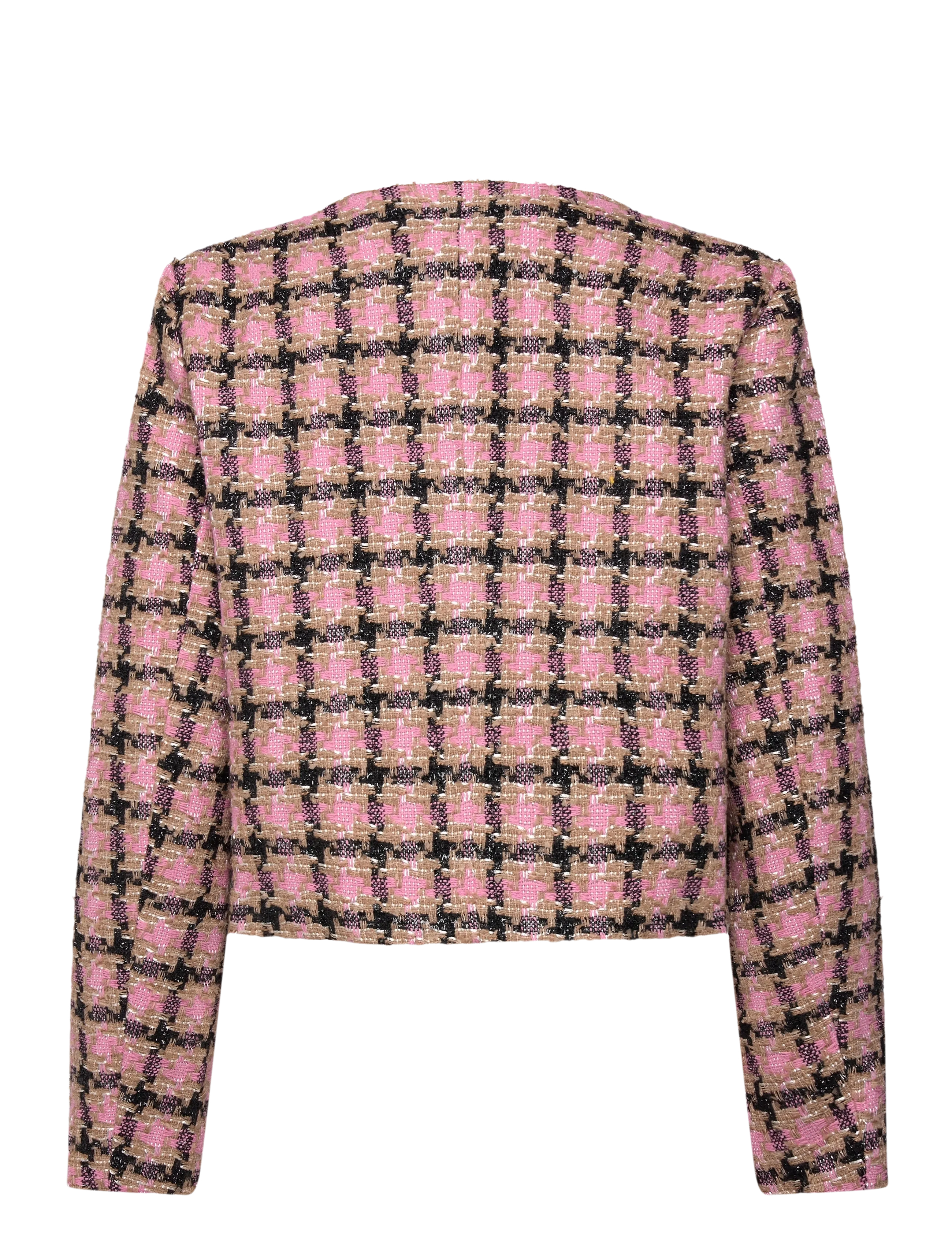 Minus - MSJunia Short Jacket - boucles - prism pink checked - 2