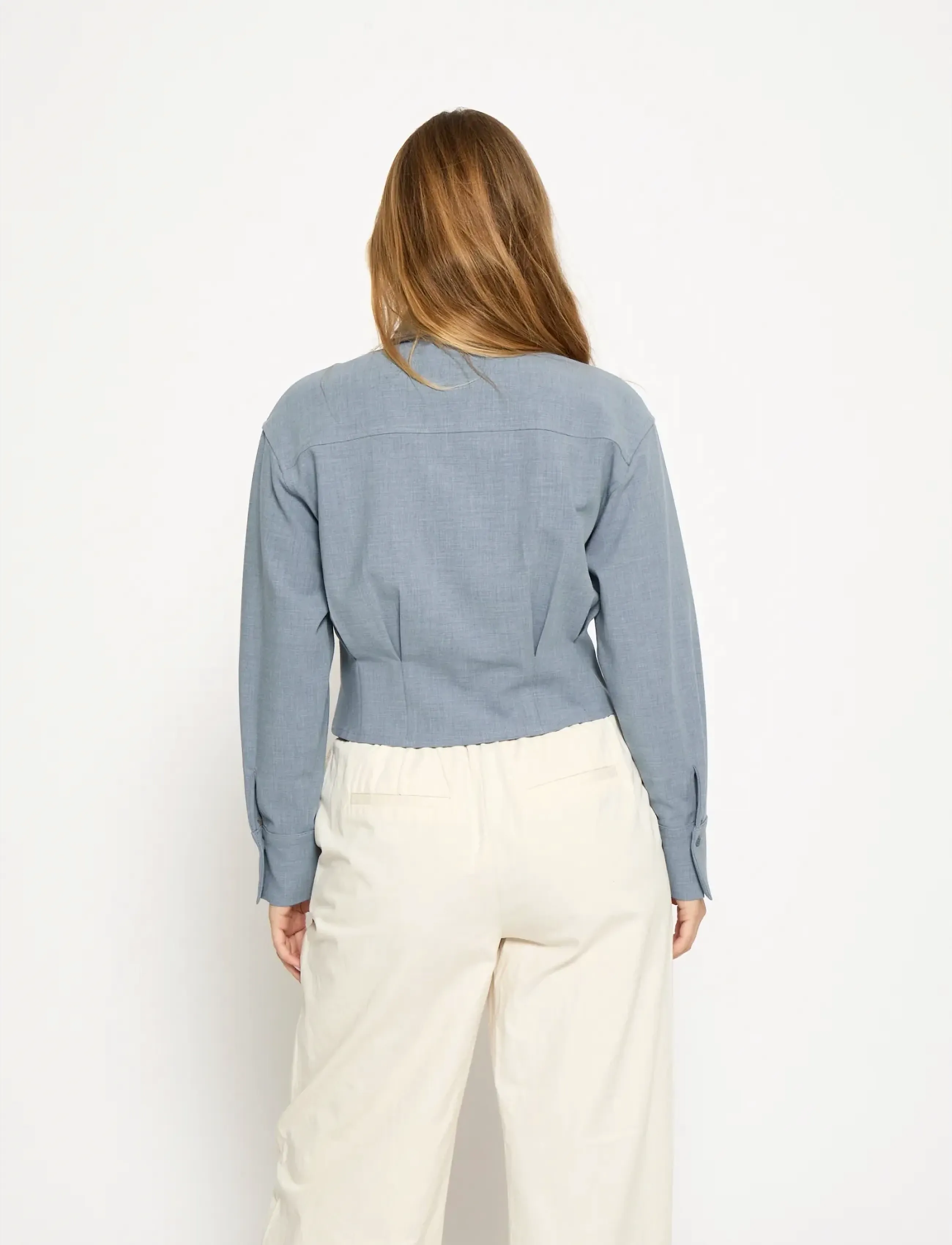 Minus - MSEmmely Shirt - pikkade varrukatega särgid - skyway blue - 4