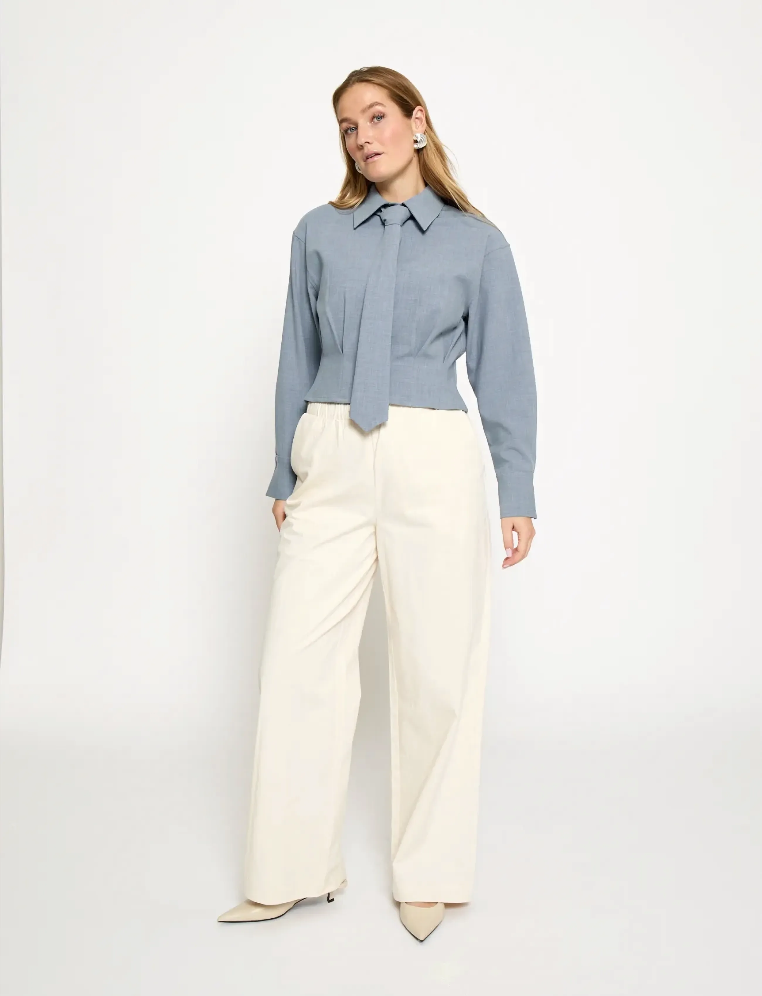 Minus - MSEmmely Shirt - pikkade varrukatega särgid - skyway blue - 5