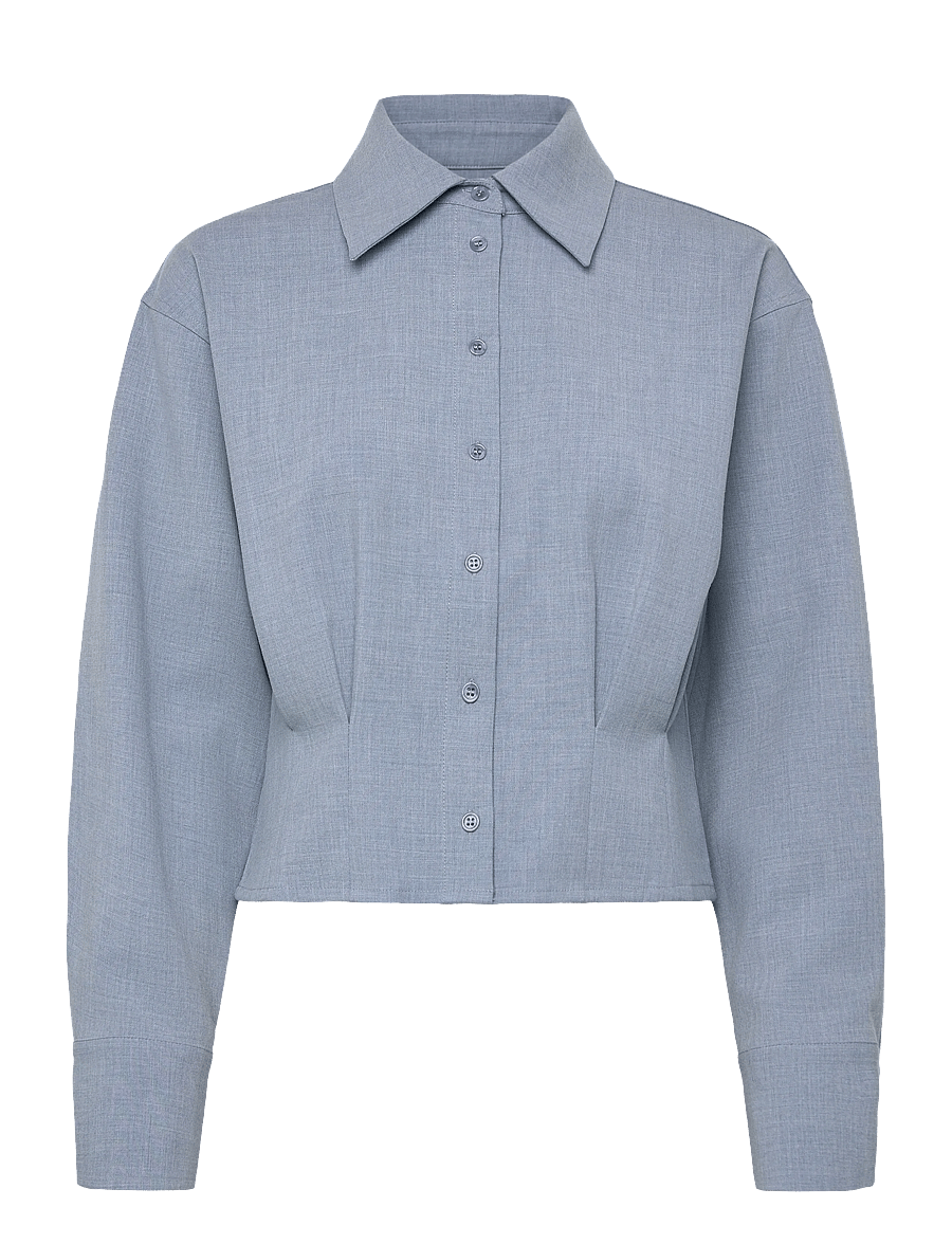 Minus - MSEmmely Shirt - langärmlige hemden - skyway blue - 3