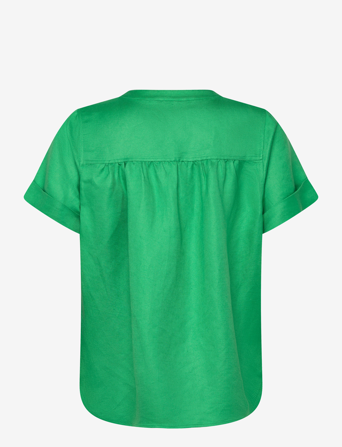 Minus - MSJuno Linen Blouse - kurzämlige blusen - greenbriar - 2