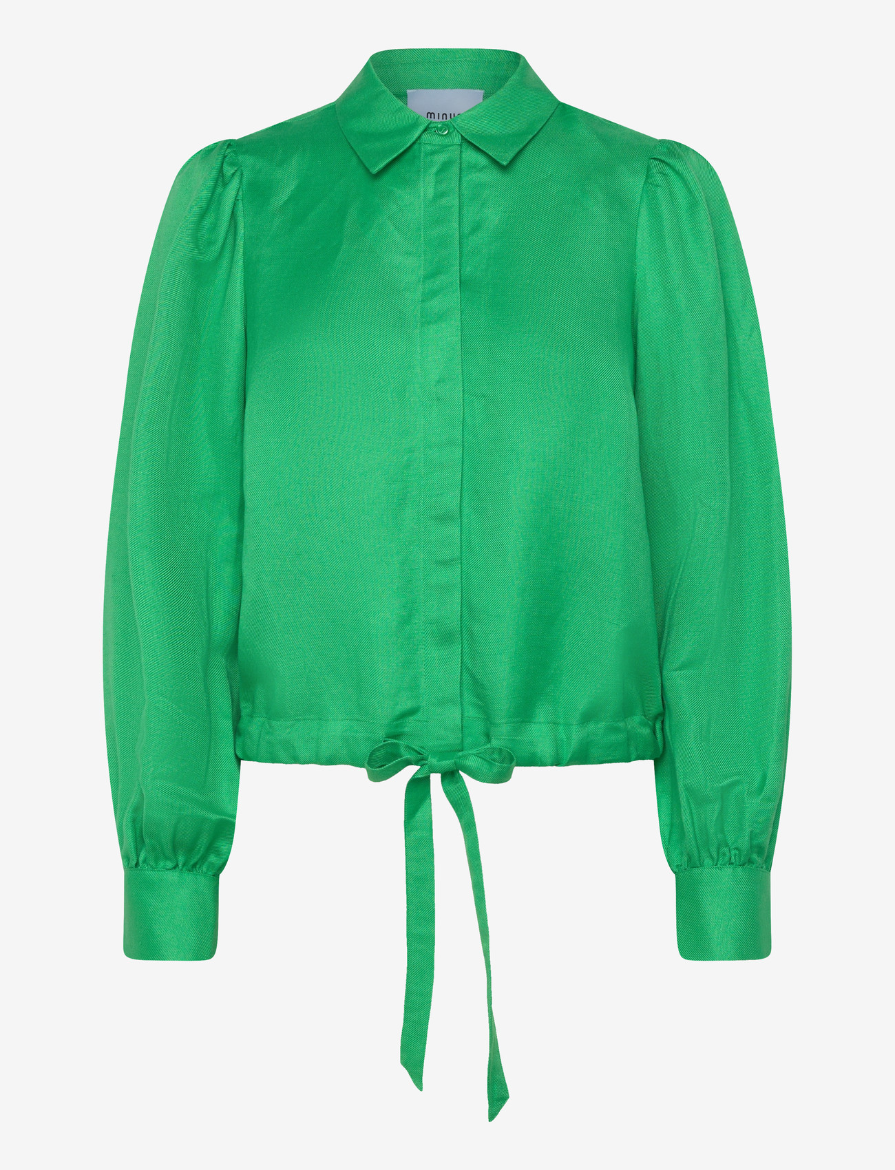 Minus - MSJuno Linen Shirt - hørskjorter - greenbriar - 0