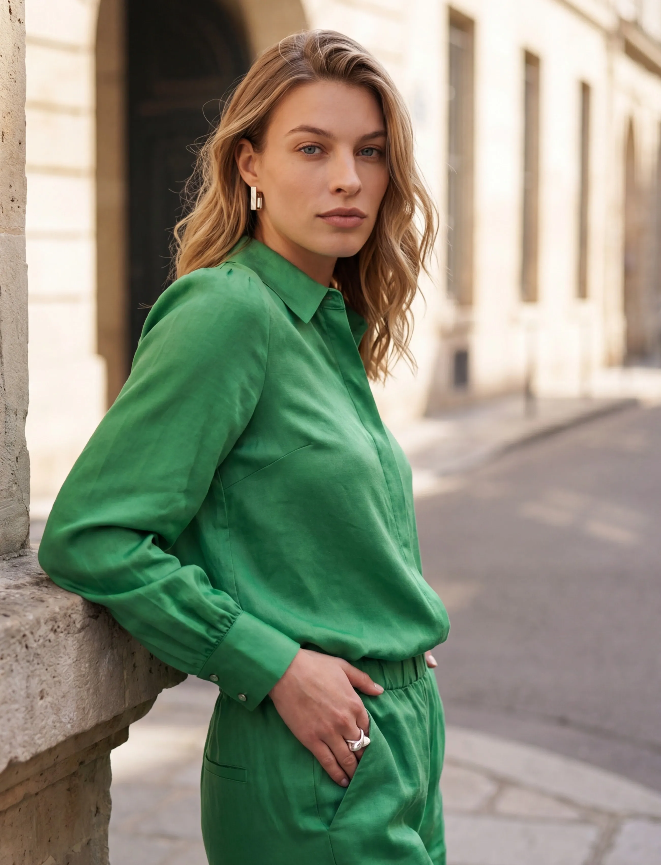 Minus - MSJuno Linen Shirt - leinenhemden - greenbriar - 3