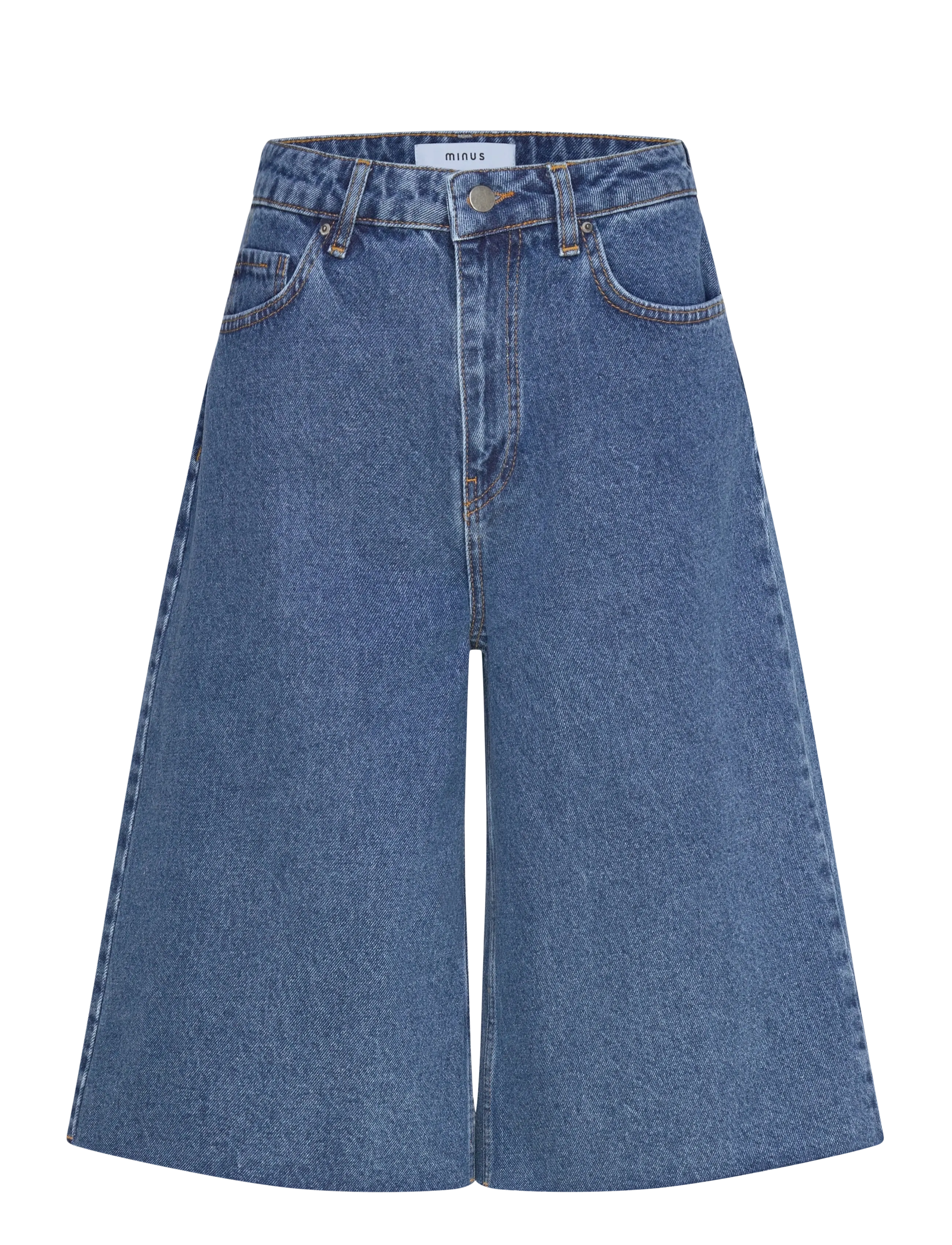 Minus MSKaddi Bermuda Shorts - Shorts - MID BLUE DENIM / blue