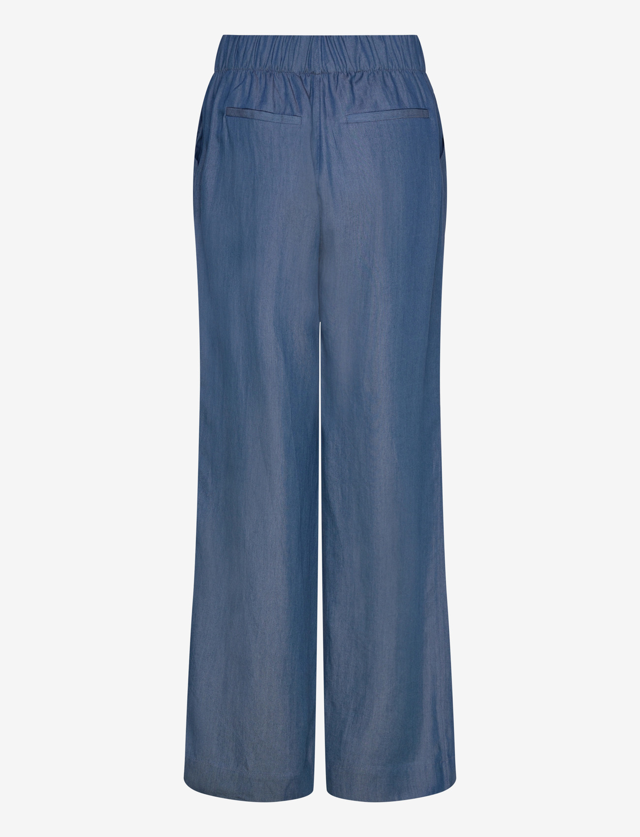 Minus - MSMirja Mid Waist Pant - wide leg trousers - mid blue - 2