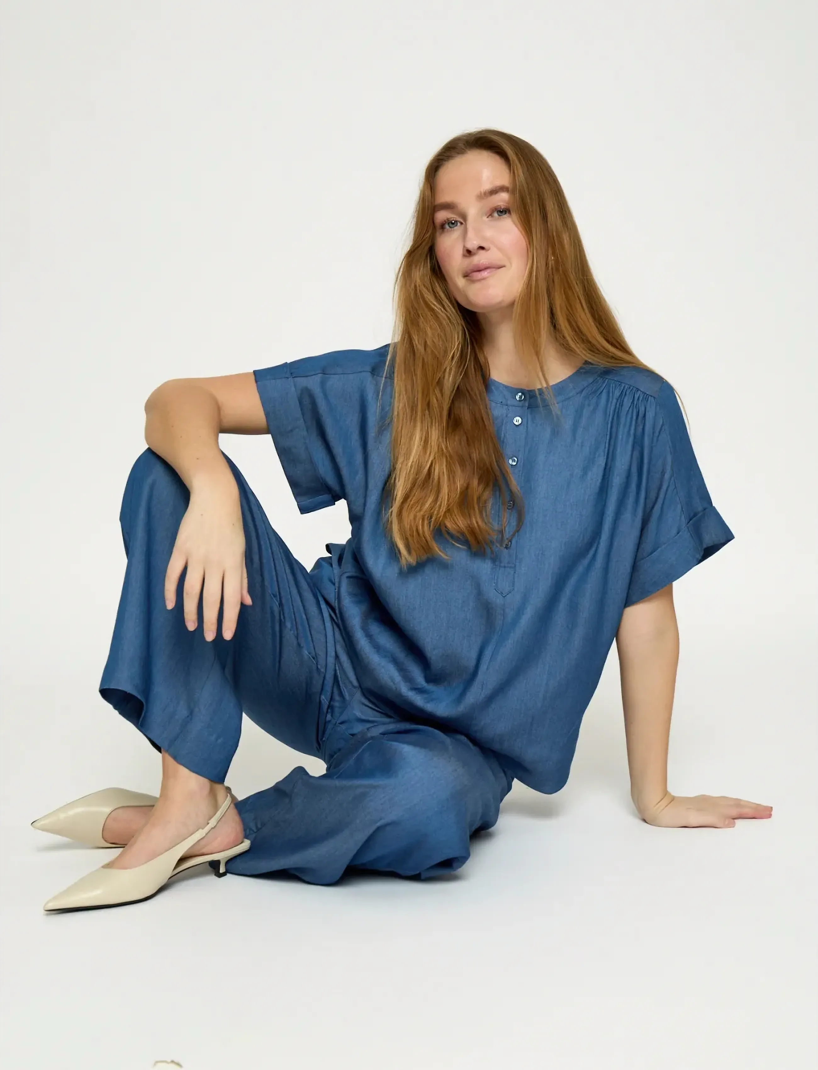 Minus Msmirja Mid Waist Pant cargobyxor dam – bild 5