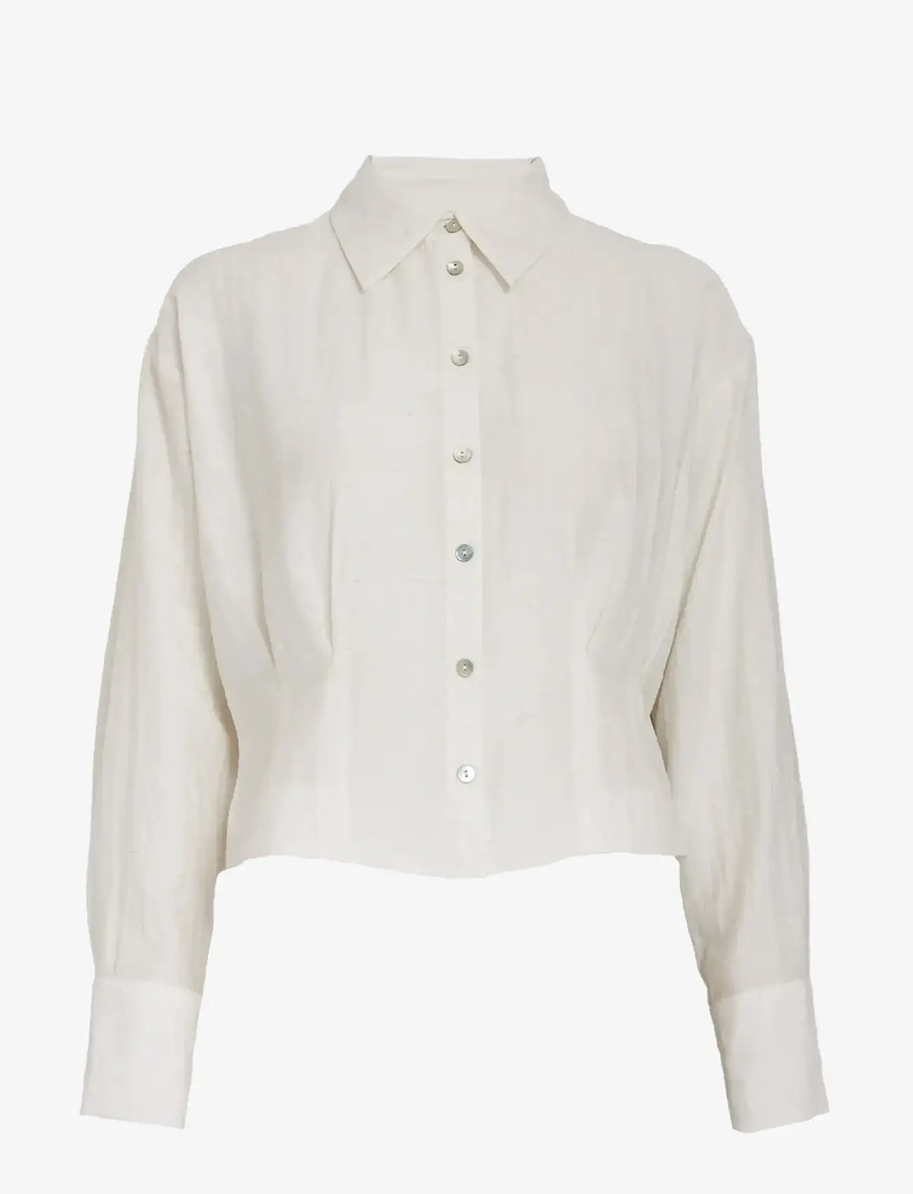Minus - MSOriana Shirt - long-sleeved shirts - cloud dancer - 1