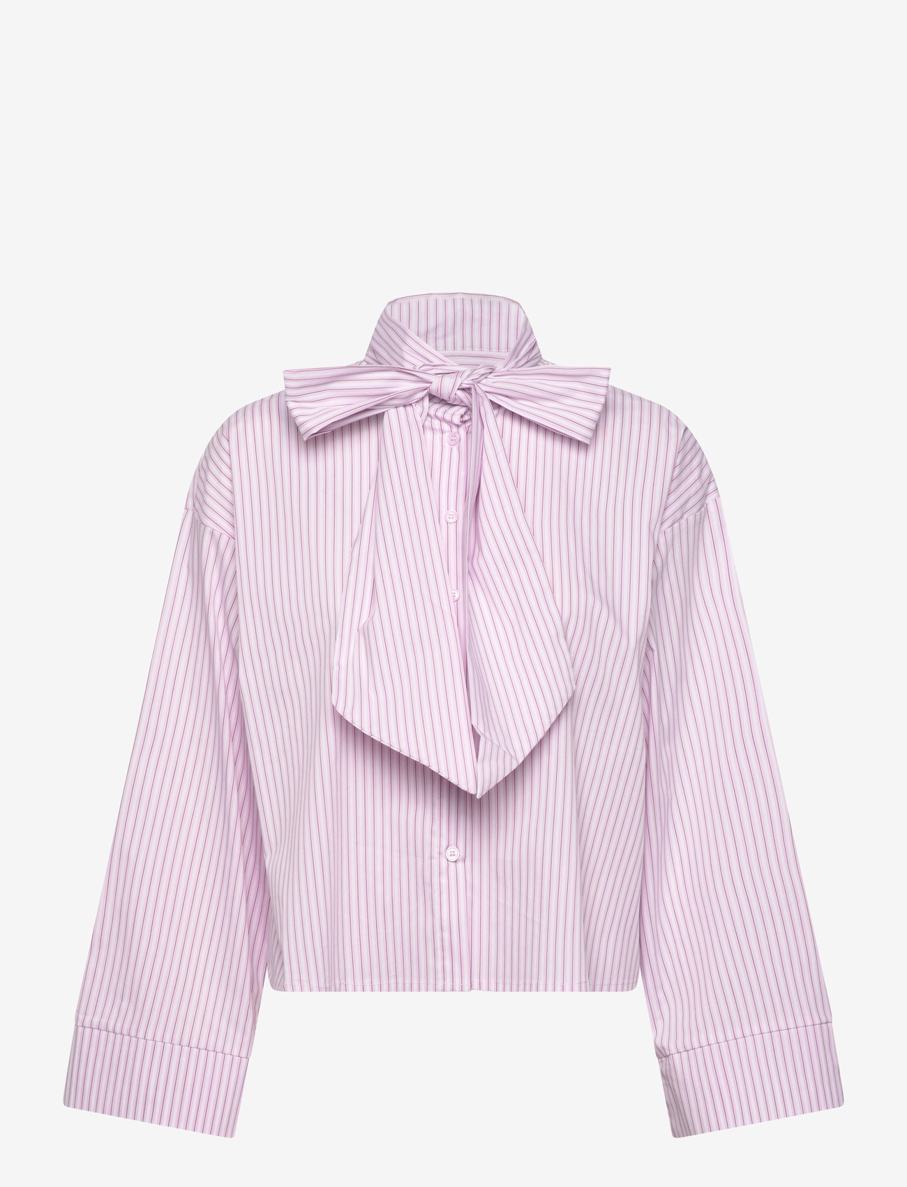 Minus - MSSkye Shirt - långärmade skjortor - prism pink stripe - 1