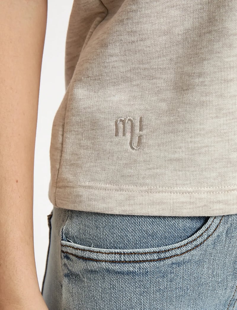 Minus - MSMidea Sweat - linnen - nomad sand melange - 4