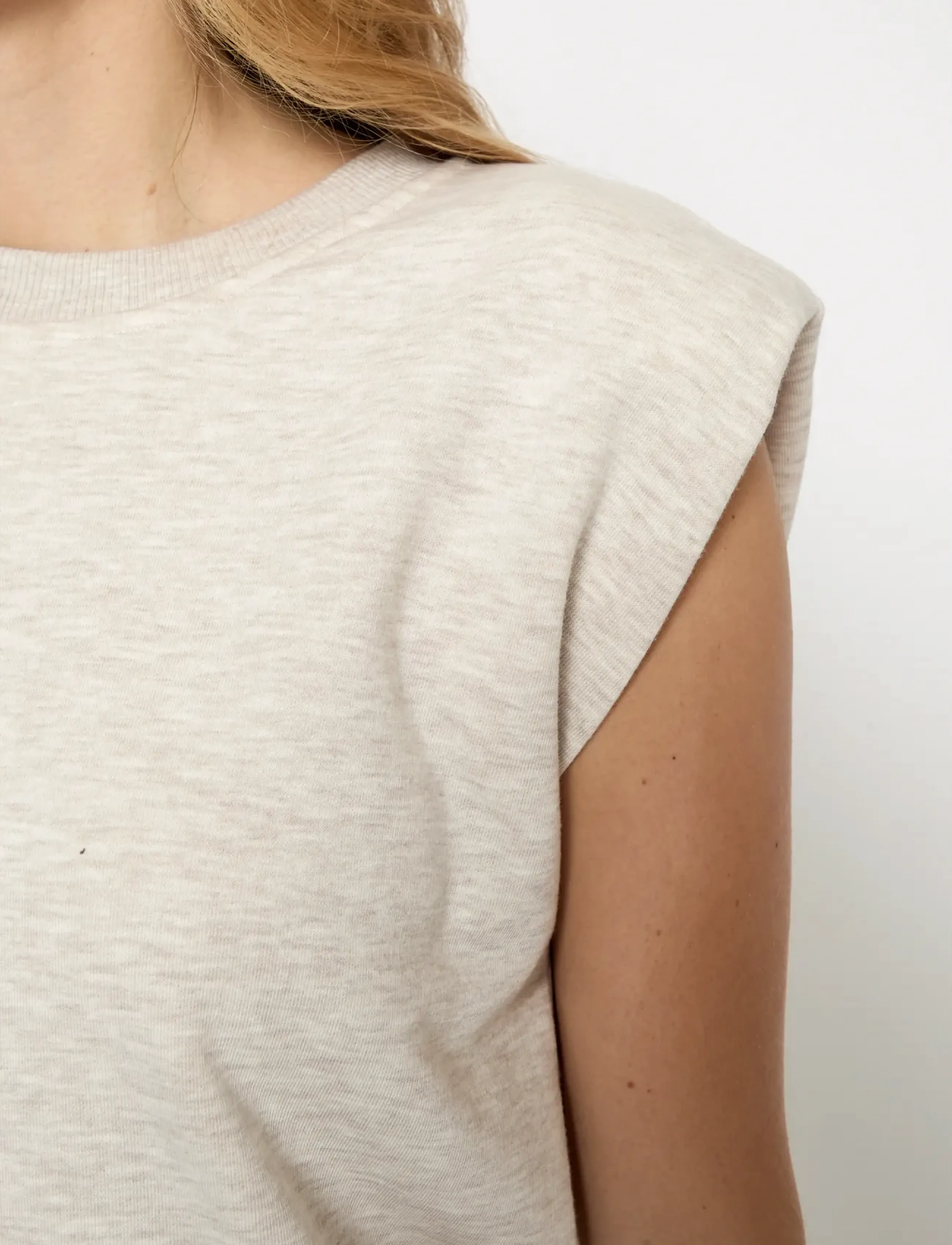 Minus - MSMidea Sweat - Ärmellose tops - nomad sand melange - 5