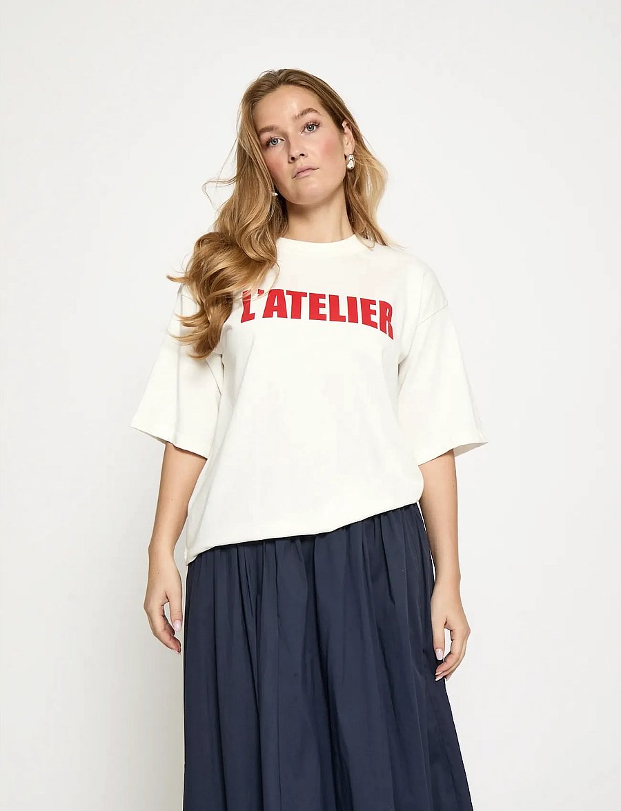 Minus - MSStine T-Shirt - t-shirts - cloud dan/red - 0