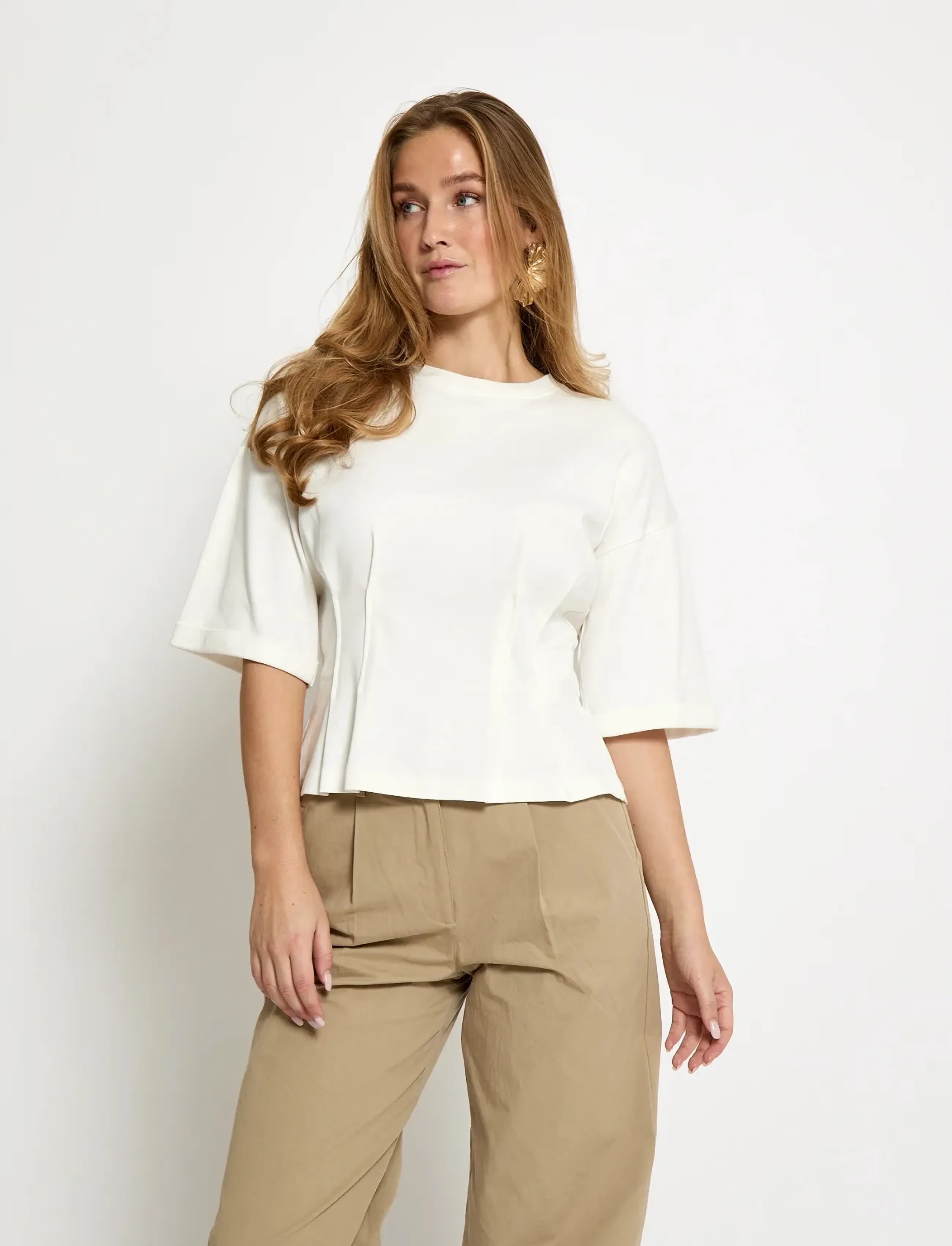 Minus MSJuniana GOTS T-Shirt - T-shirts - CLOUD DANCER / white