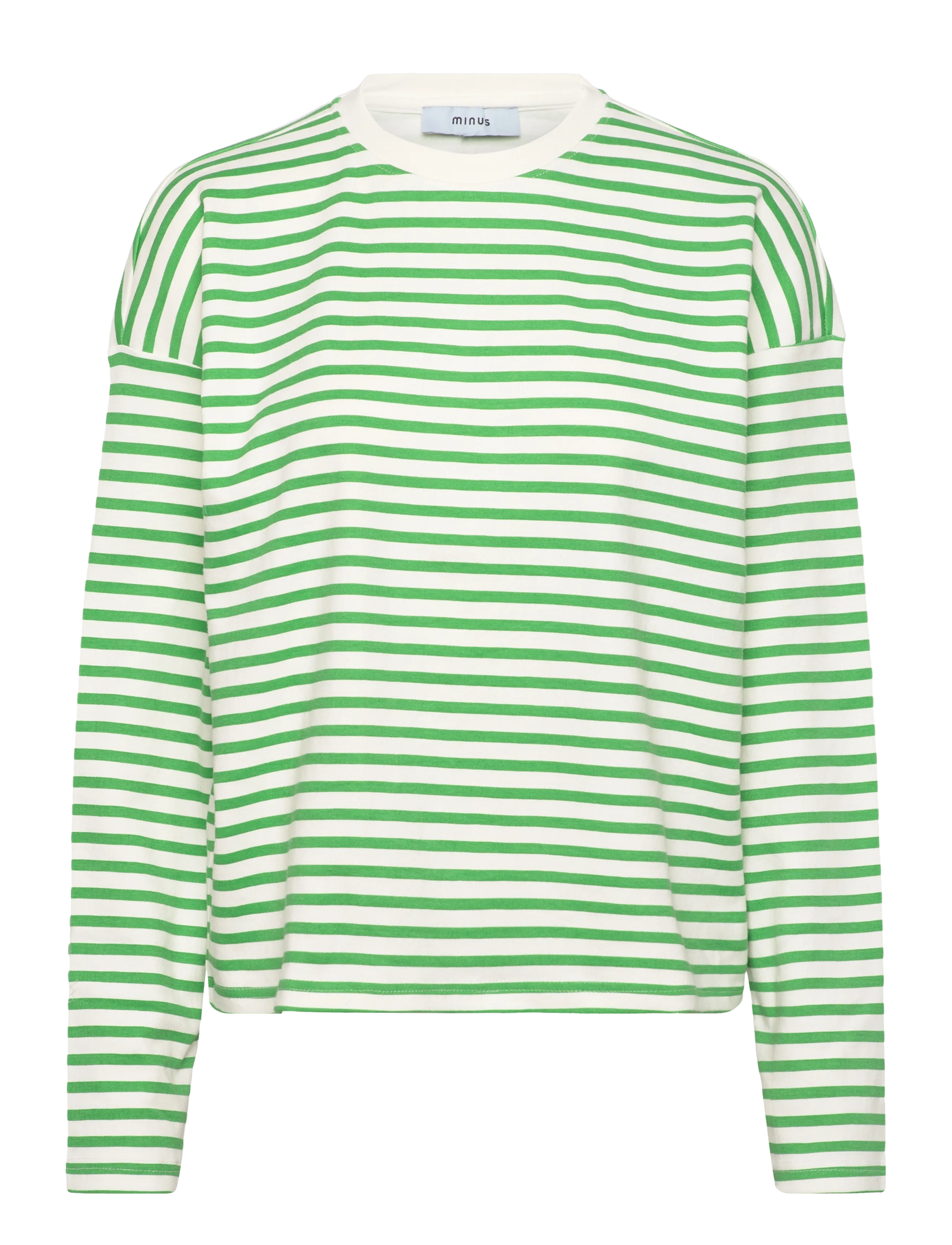 Minus MSDenisa Striped Long Sleeve T-shir - Minus - GREENBRIAR STRIPE / green