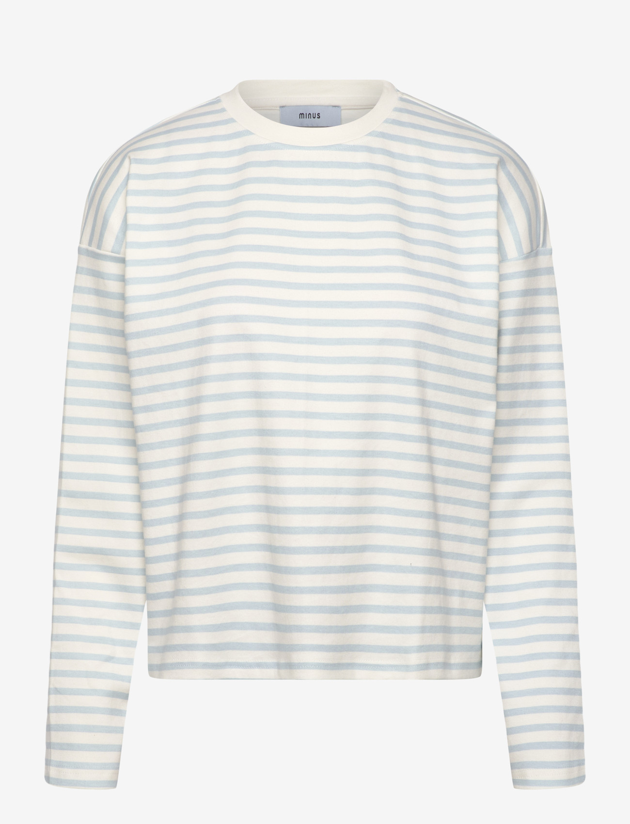 Minus - MSDenisa Striped Long Sleeve T-shir - langærmede toppe - skyway blue stripe - 1