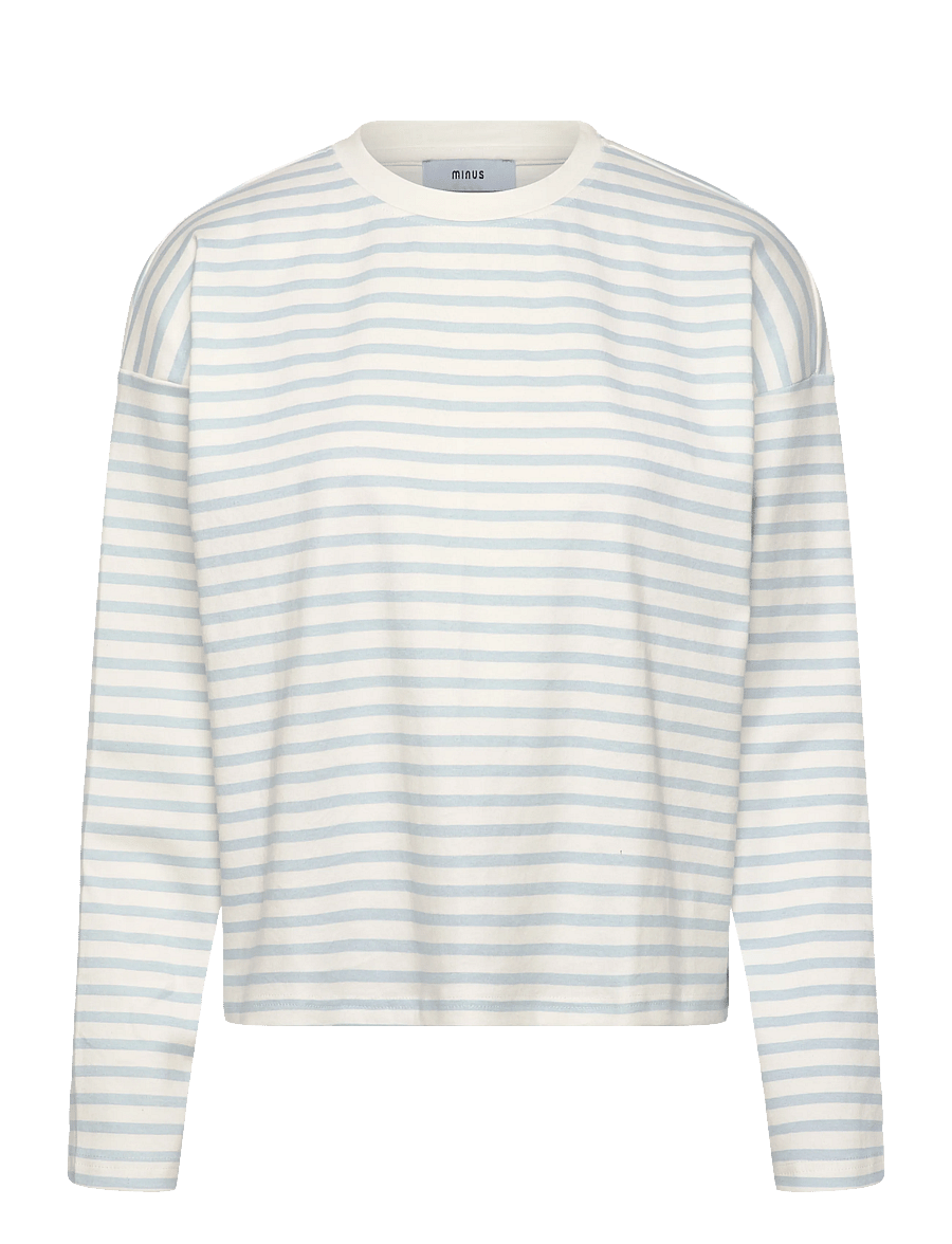 Minus - MSDenisa Striped Long Sleeve T-shir - pikkade varrukatega topid - skyway blue stripe - 1