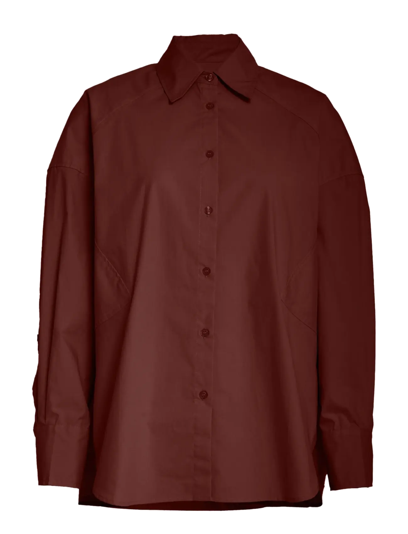 MINUS Msjessa Oversize Shirt Burgundy - 44 - Damen
