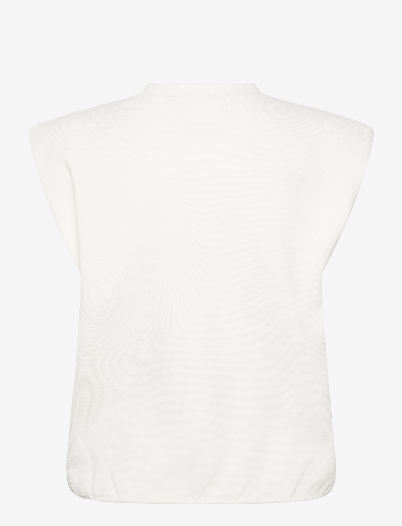 Minus - MSFauna Knit Vest - tanktops - cloud dancer - 1