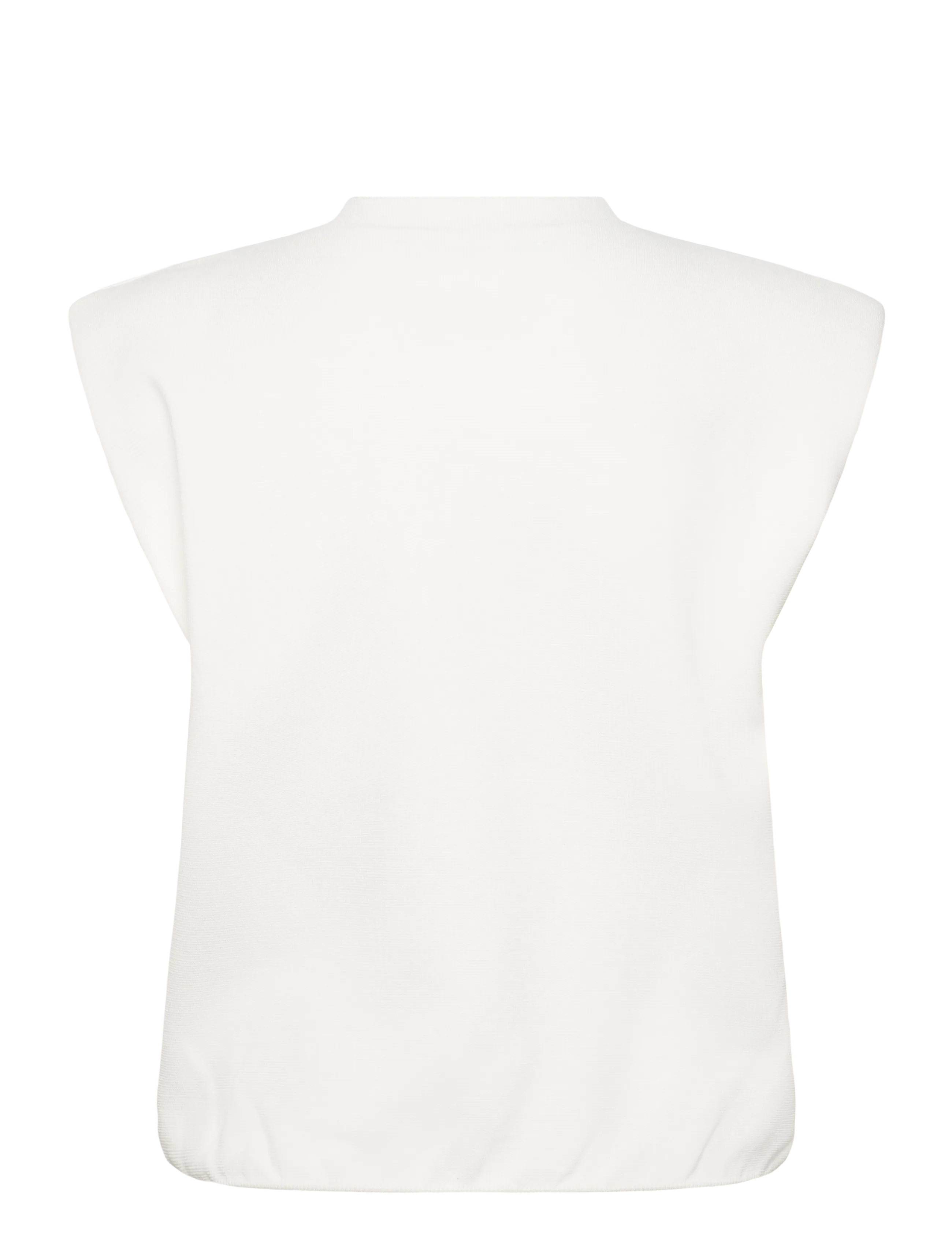 Minus - MSFauna Knit Vest - sleeveless tops - cloud dancer - 2