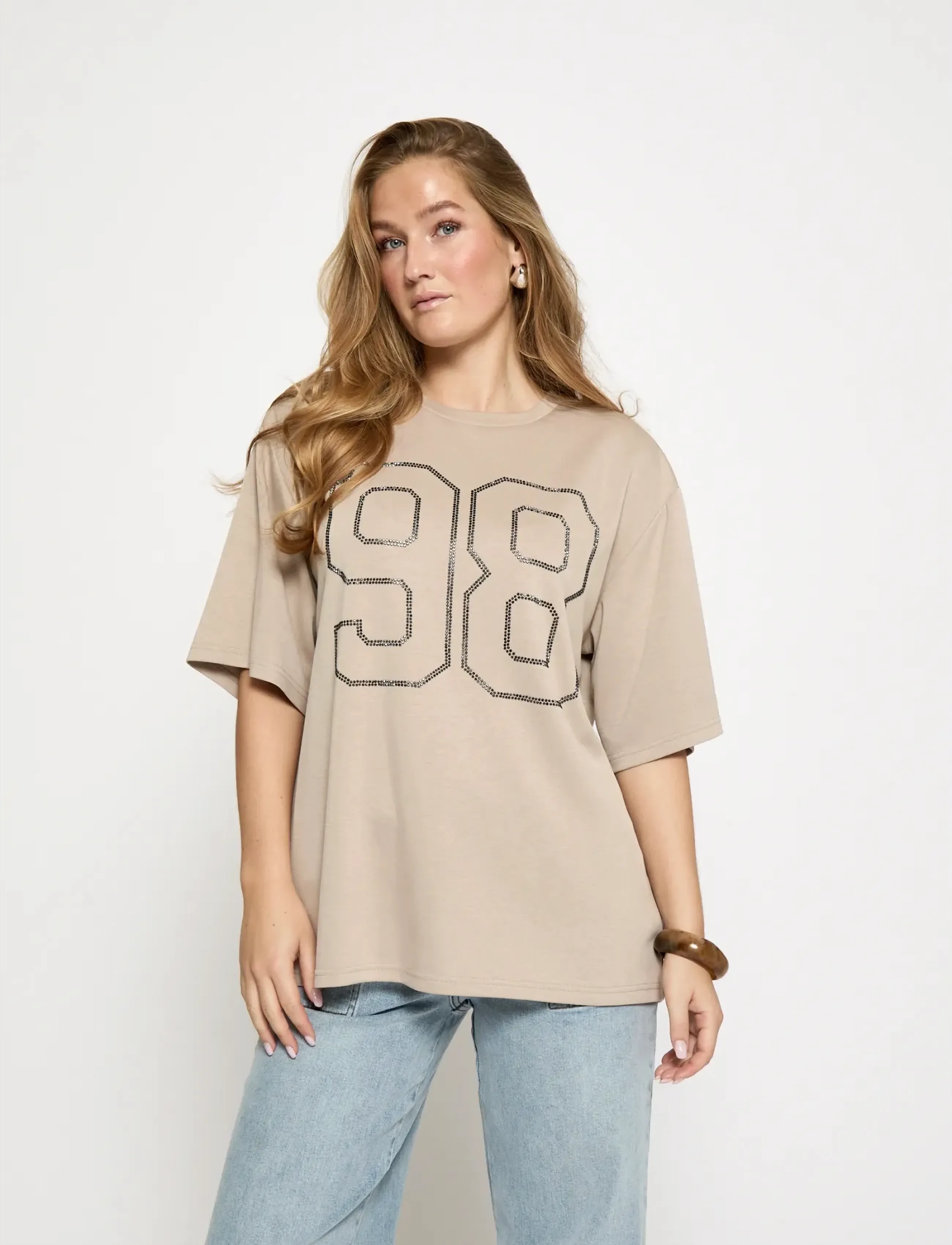 Minus Msmalou T-Shirt, M, T-shirts & Oberteile, Beige - Short-sleeved, Frauen