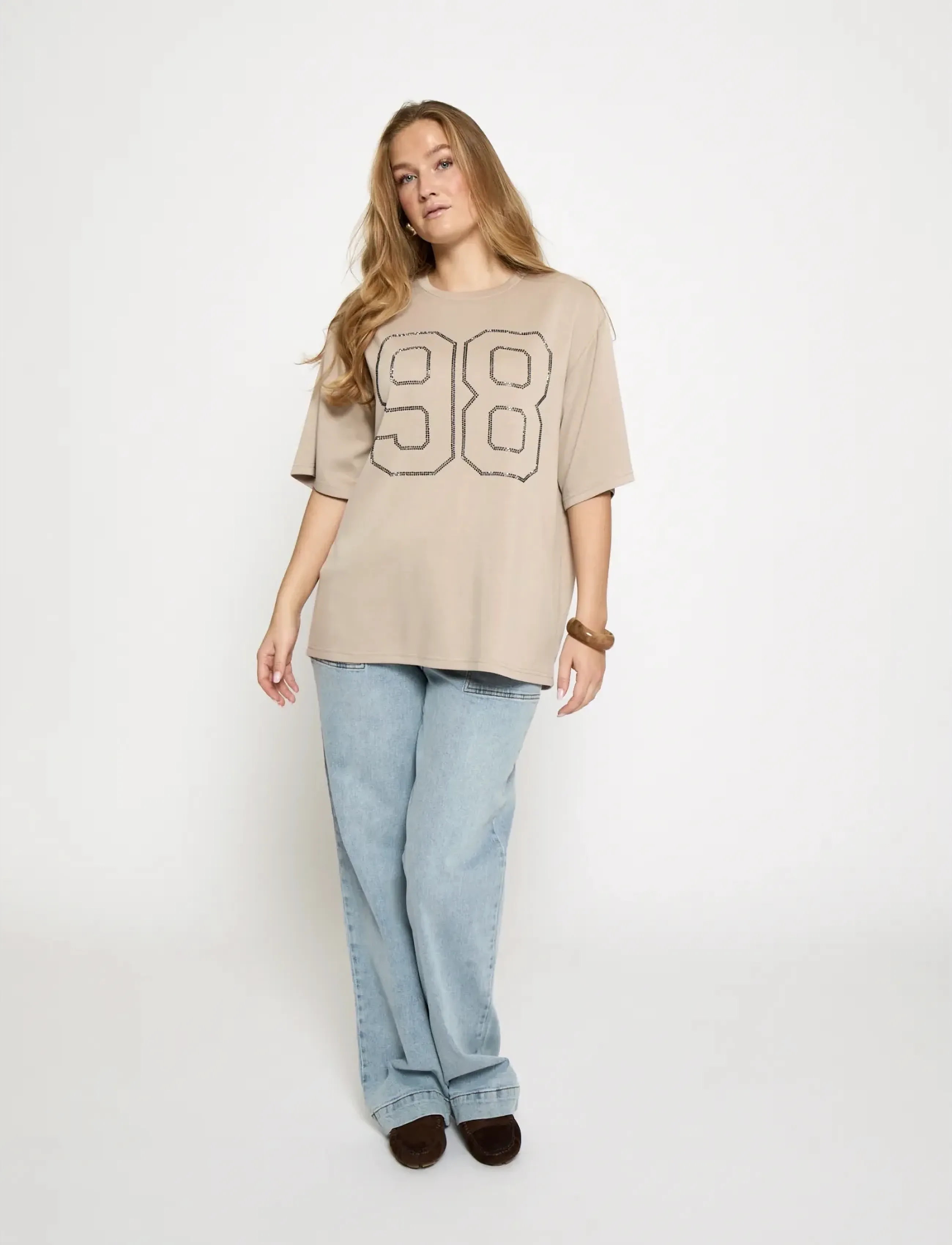 Minus - MSMalou T-Shirt - t-shirts - sand gray - 3