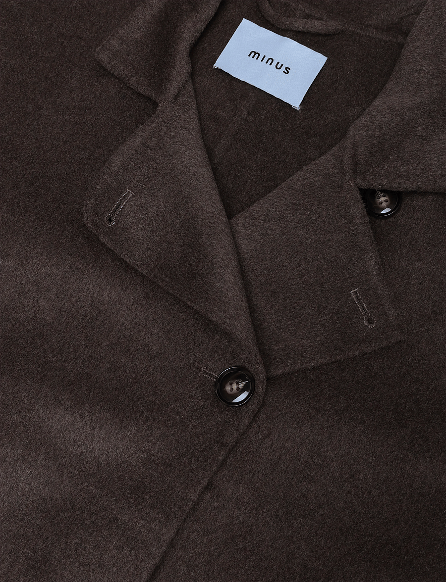 Minus - MSPaula Coat - winterjacken - slate brown mel - 2