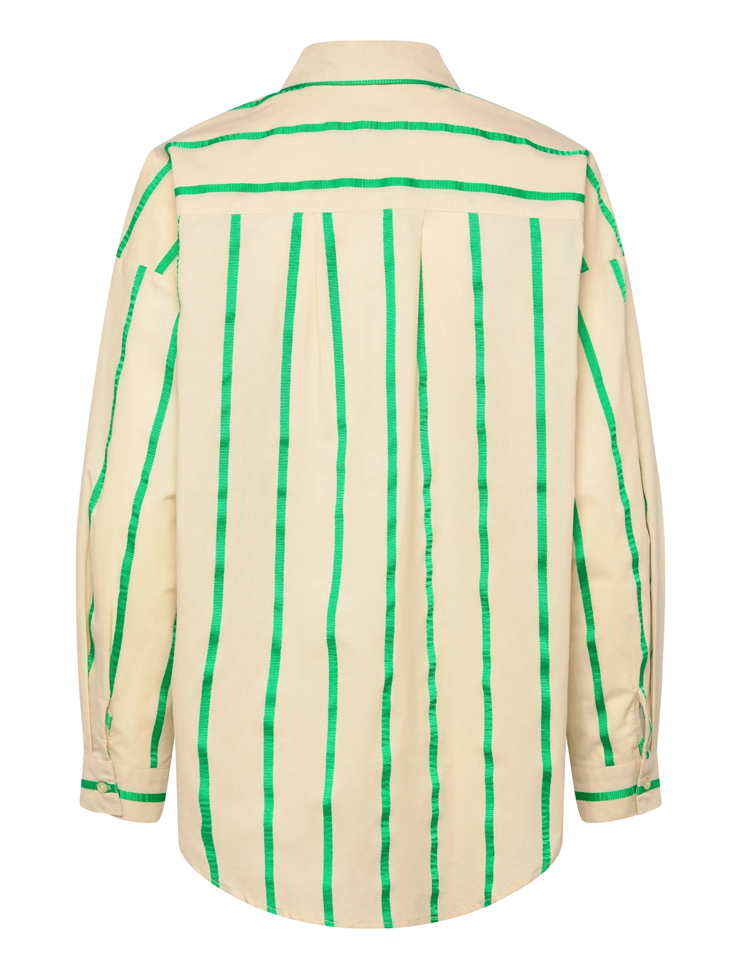 Minus - MSEleni Oversize Shirt - langärmlige hemden - greenbriar stripe - 2