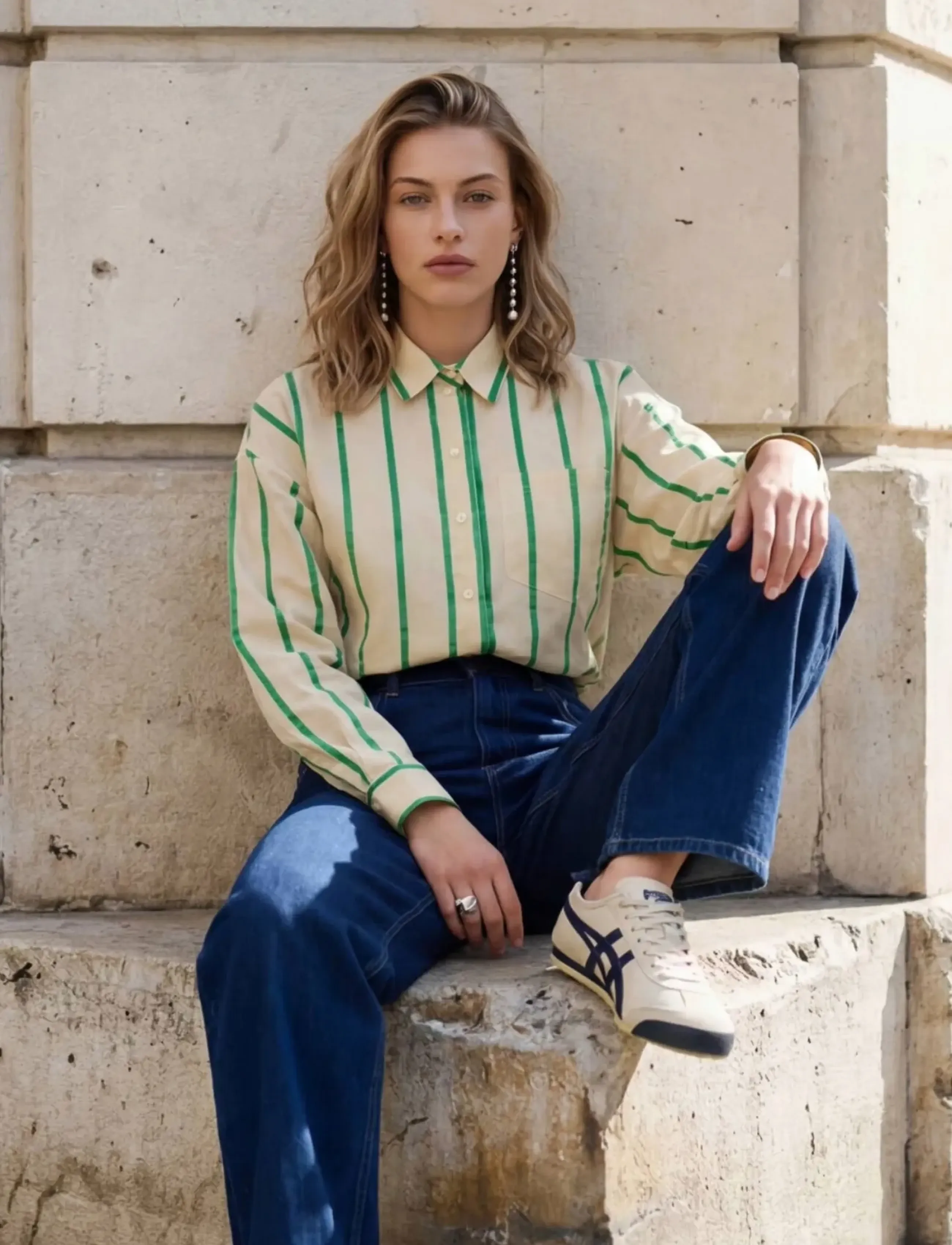 Minus Mseleni Oversize Shirt, 38, Green, Skjorter > Langærmede, Dame