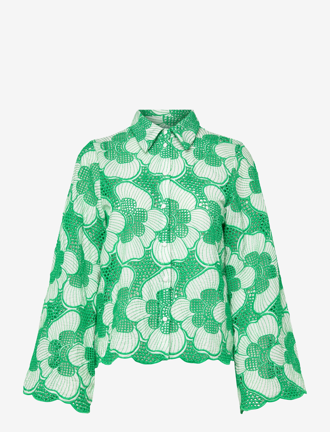 Minus - MSTanni Shirt - langærmede skjorter - greenbriar - 1