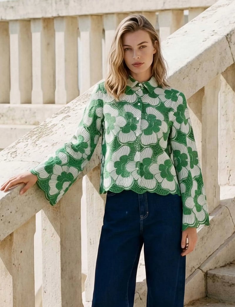 Minus - MSTanni Shirt - langärmlige hemden - greenbriar - 3