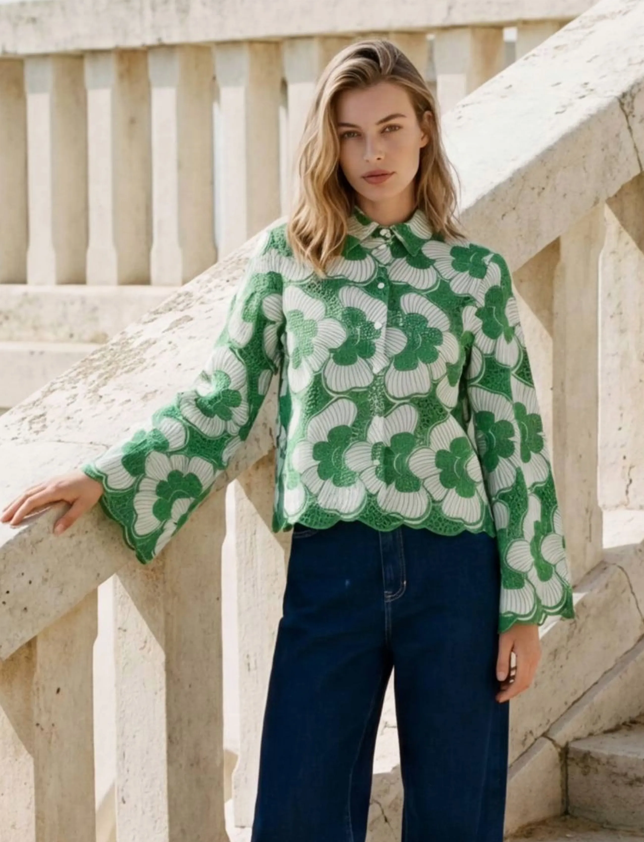 Minus - MSTanni Shirt - langærmede skjorter - greenbriar - 3
