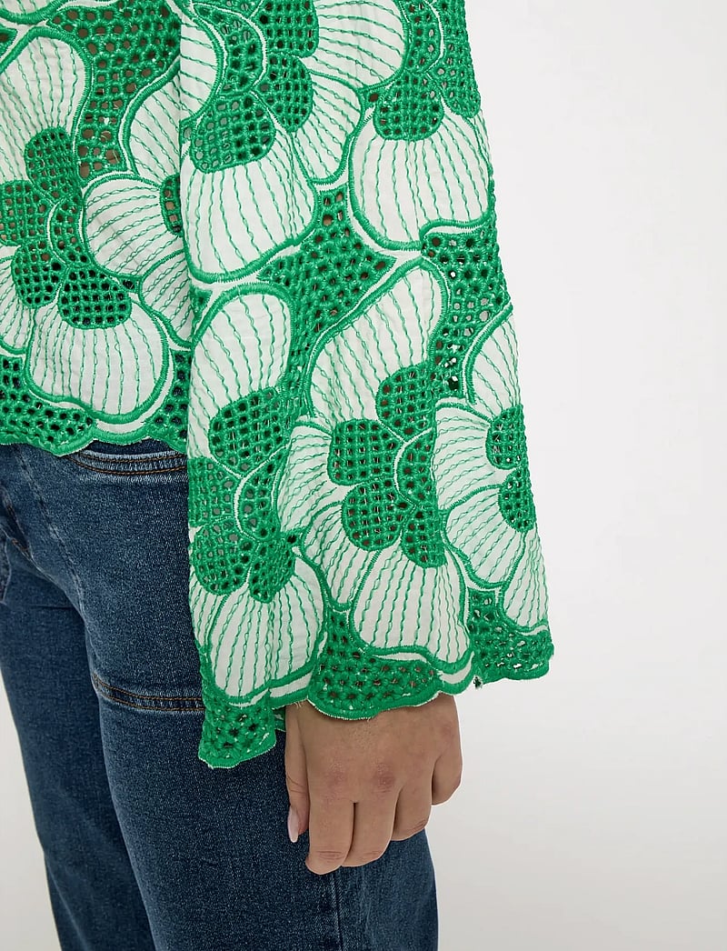 Minus - MSTanni Shirt - langärmlige hemden - greenbriar - 5