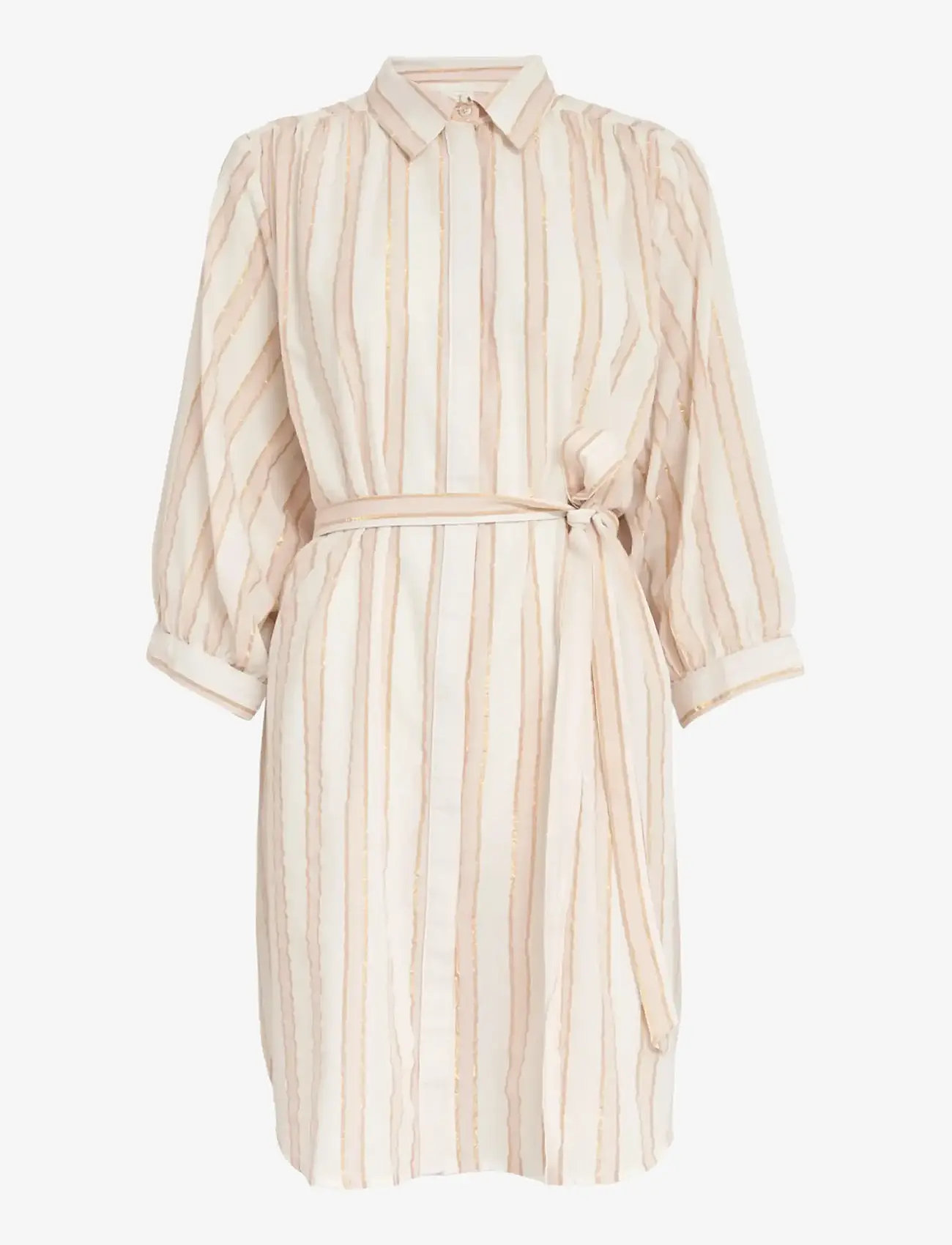 Minus - MSPatricia Short Dress - summer dresses - desert coral stripe - 1
