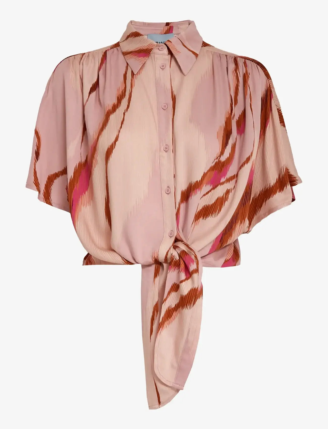 Minus - MSLuana Shirt - kortærmede skjorter - desert coral print - 1