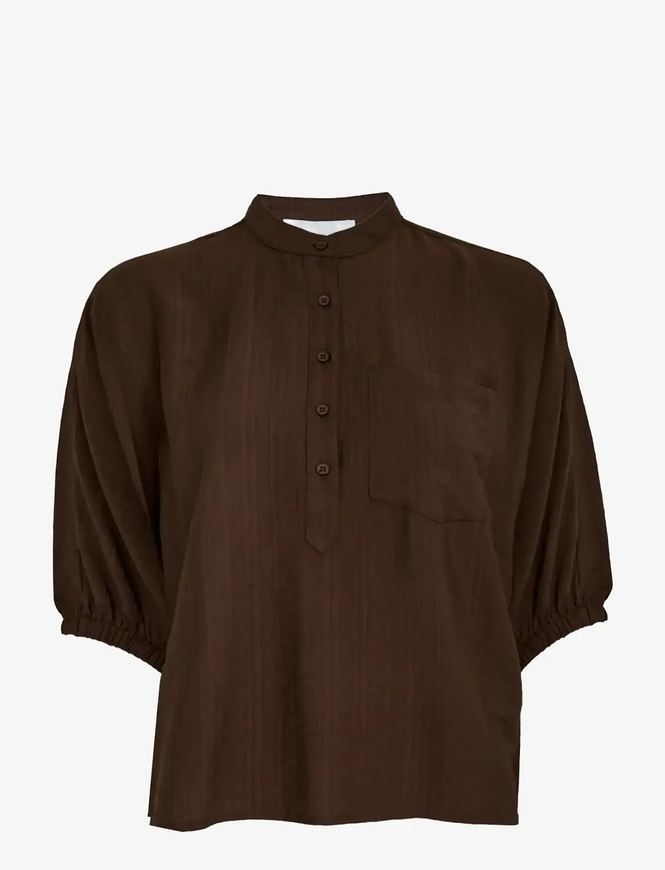Minus - MSBarbara Blouse - kurzämlige blusen - chestnut - 1