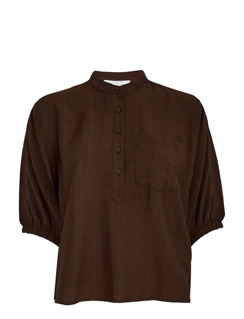 Minus - MSBarbara Blouse - blouses met korte mouwen - chestnut - 1