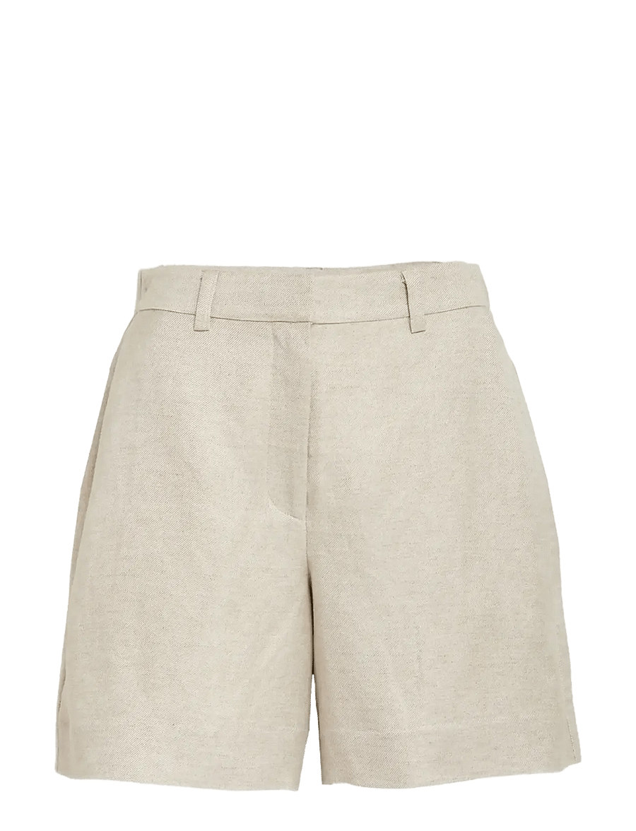Minus - MSJuno Linen Shorts - hørshorts - nomad sand melange - 1