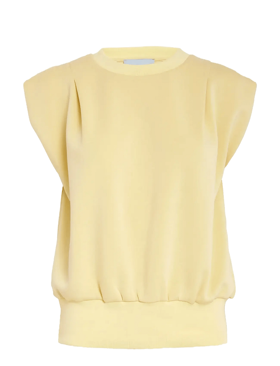 Minus - MSMarta Sweat - tanktops - soft yellow - 1