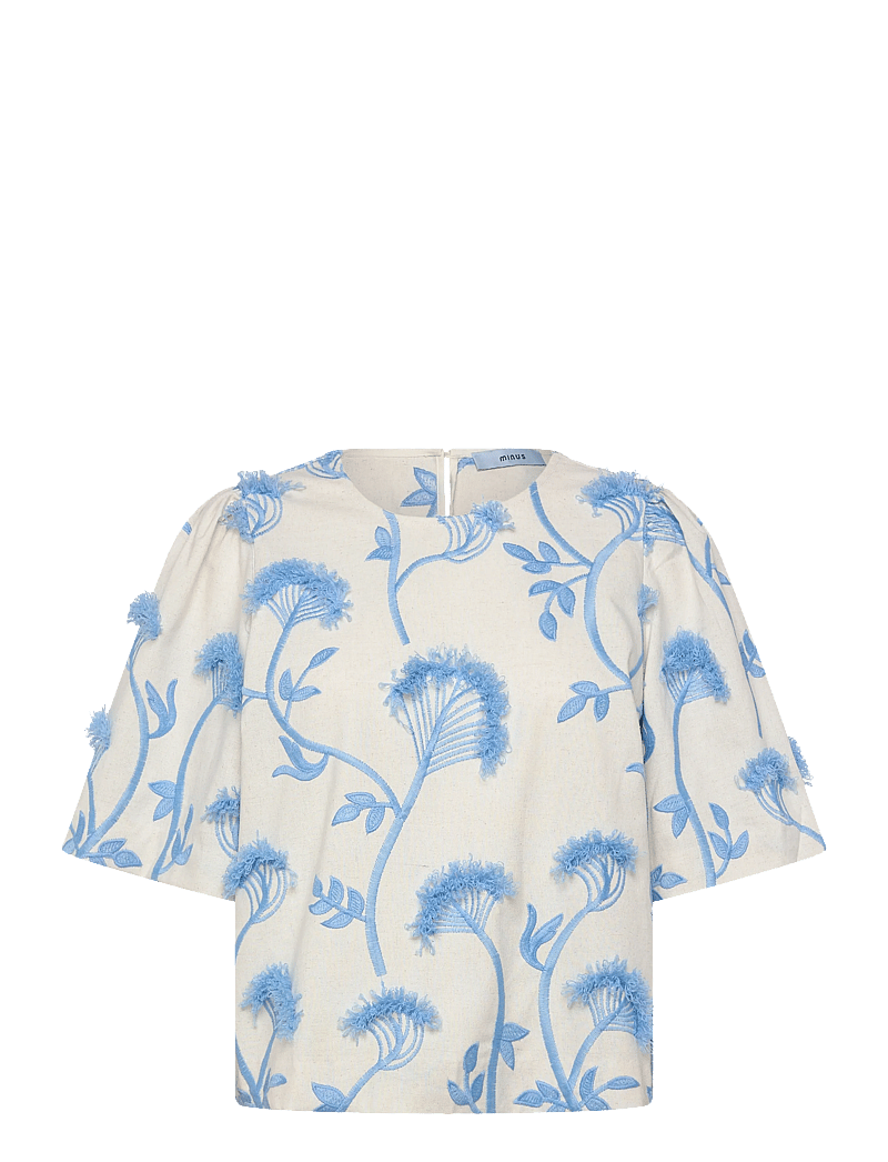 Minus - MSMisja Blouse - kurzämlige blusen - skyway blue - 1