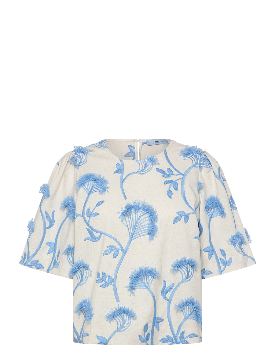 Minus - MSMisja Blouse - kurzärmelige blusen - skyway blue - 1