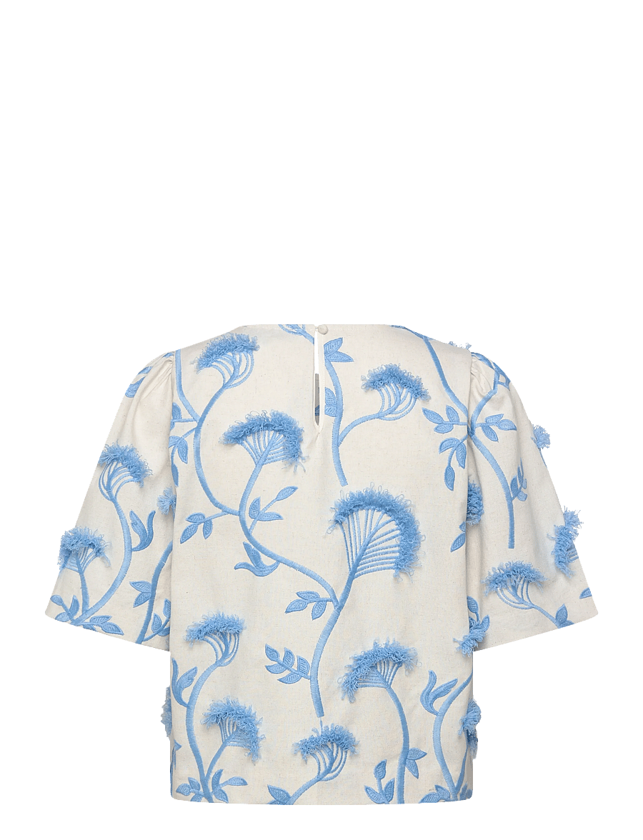 Minus - MSMisja Blouse - kurzärmelige blusen - skyway blue - 2