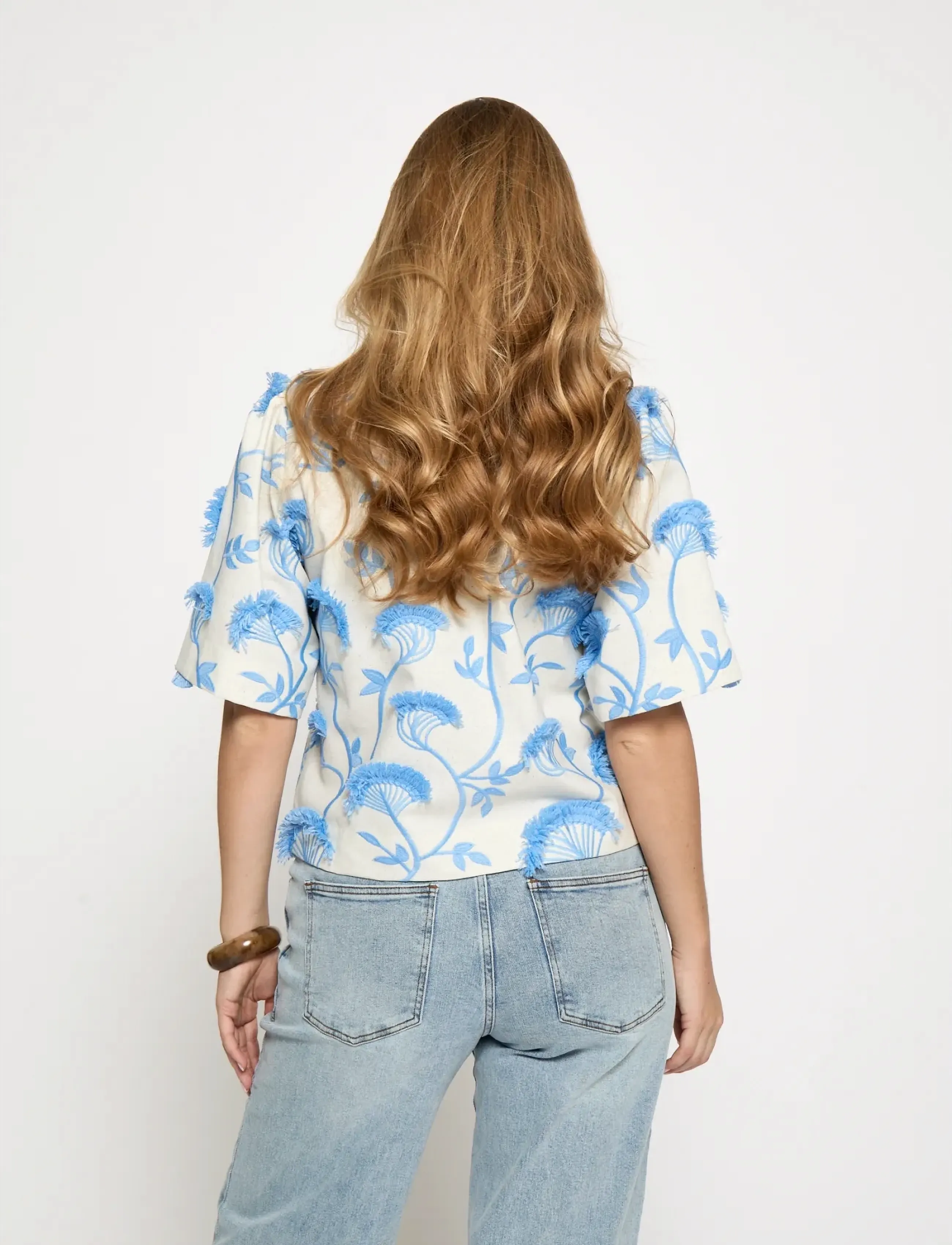 Minus - MSMisja Blouse - kortärmade blusar - skyway blue - 3