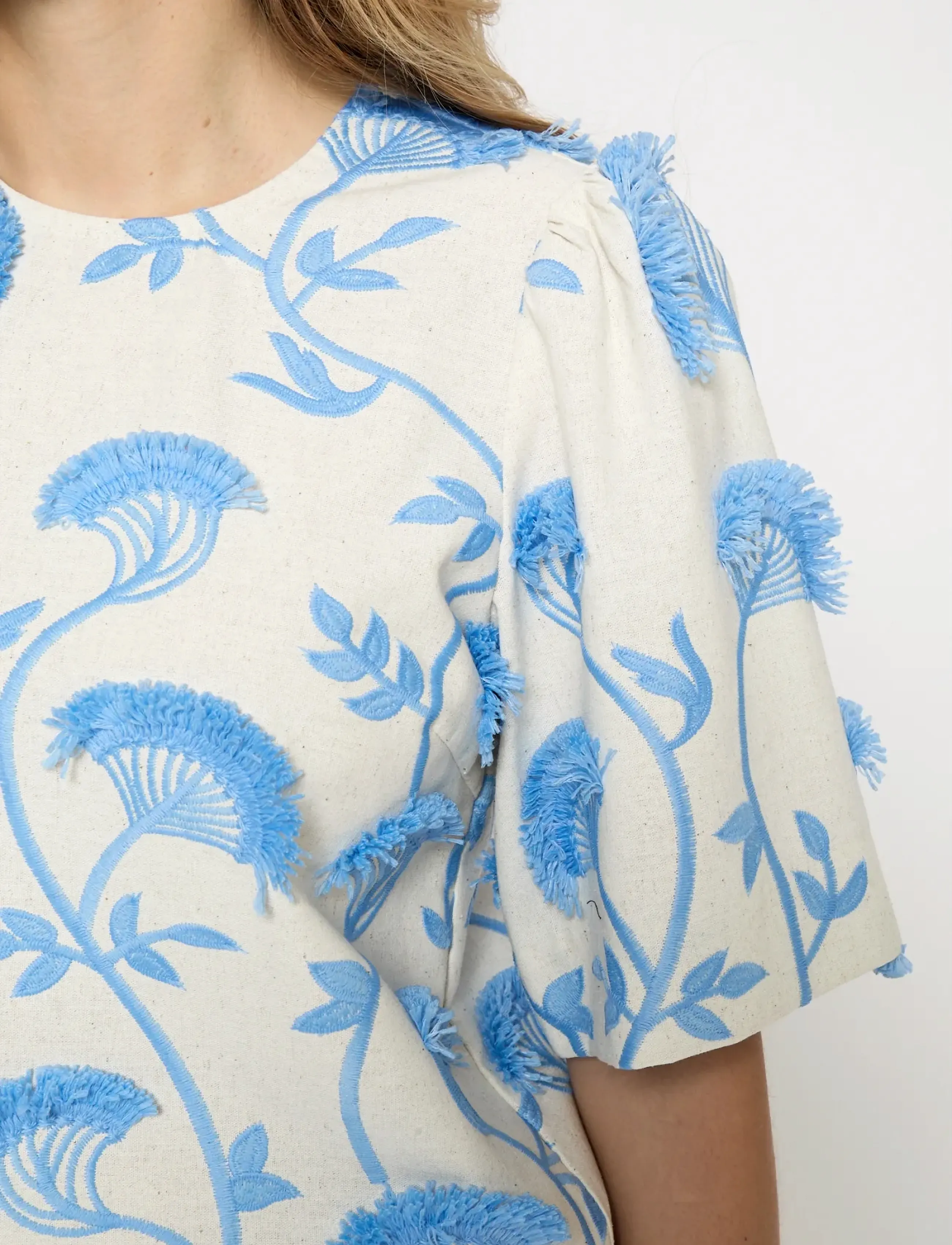 Minus - MSMisja Blouse - kortärmade blusar - skyway blue - 5