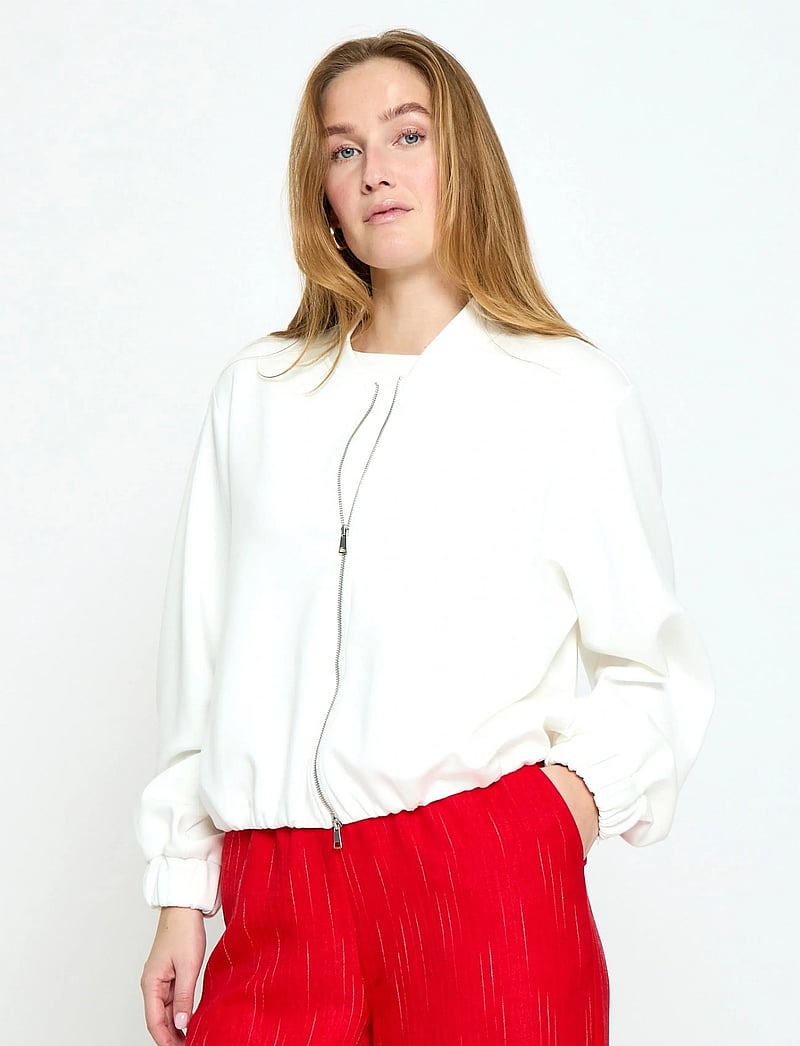 Minus - MSJane Short Jacket - vårjackor - cloud dancer - 0
