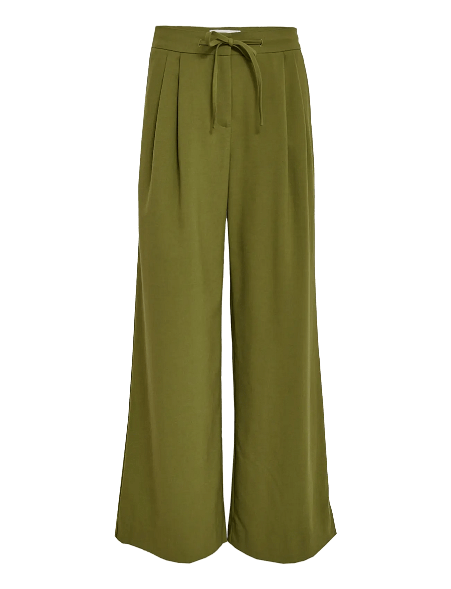 Minus - MSLina Mid Waist Pant - hosen mit weitem bein - cedar green - 0