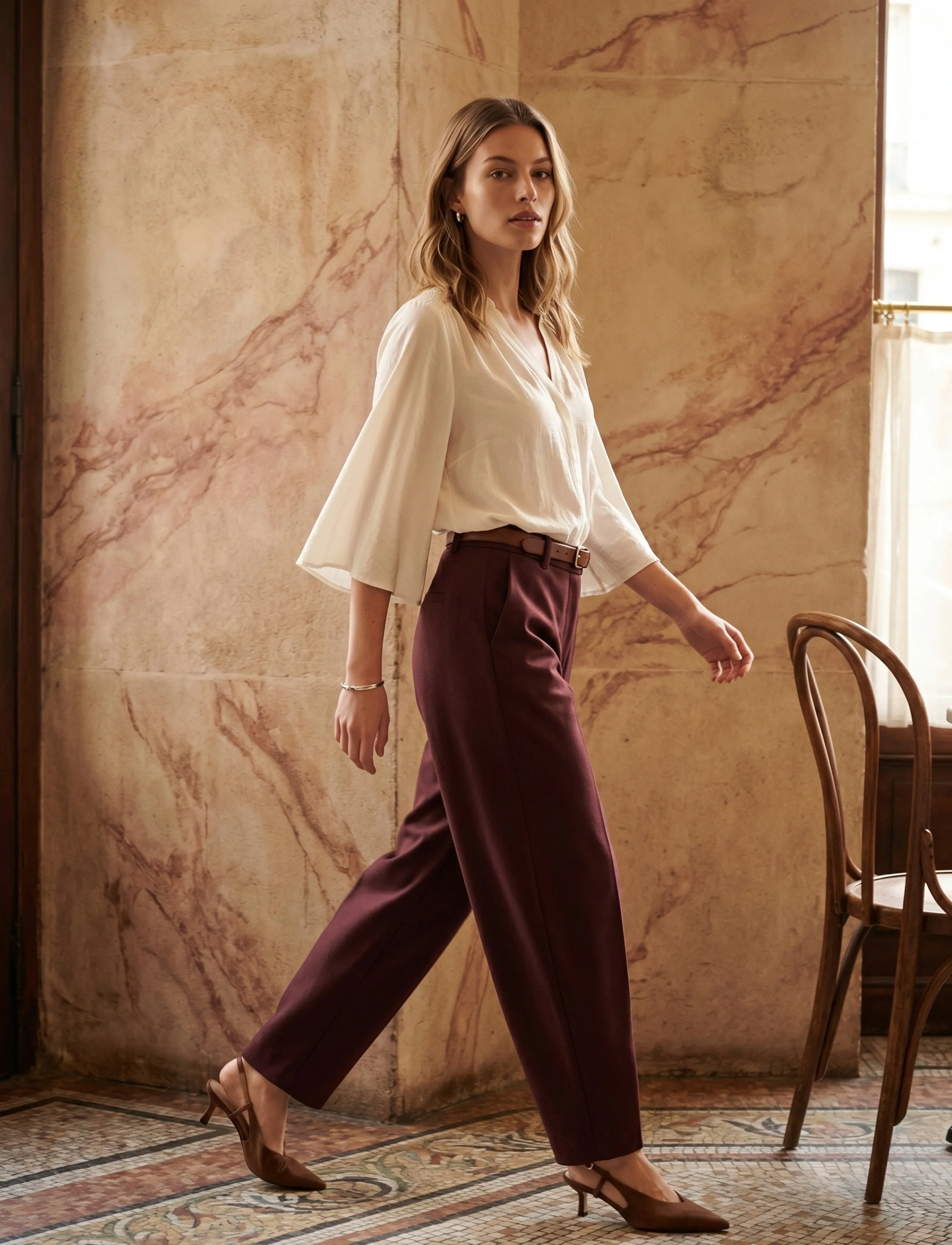 Minus - MSSeria V-Neck Shirt - kortärmade skjortor - cloud dancer - 2