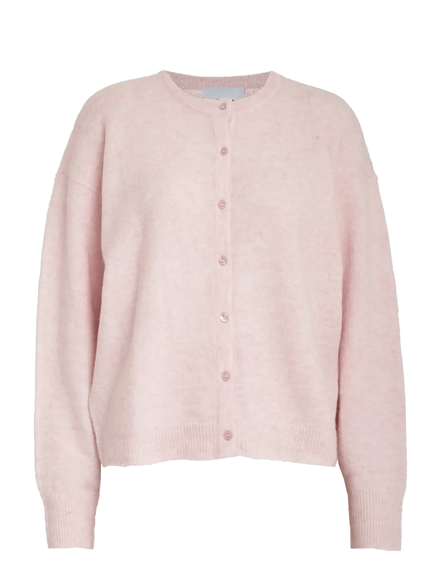Minus - MSMarina Knit Cardigan - cardigans - cherry blossom melange - 1