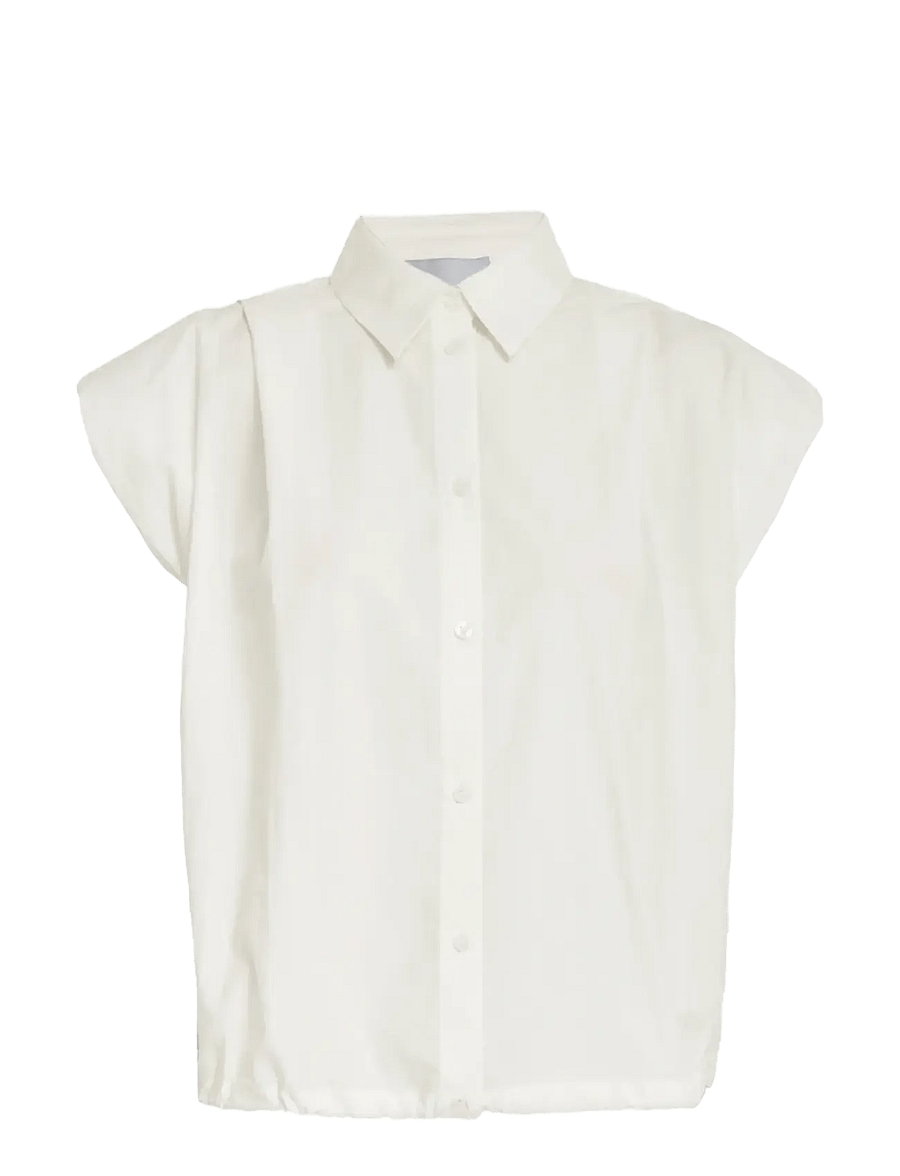 Minus - MSWilma Shirt - lühikeste varrukatega särgid - cloud dancer - 1