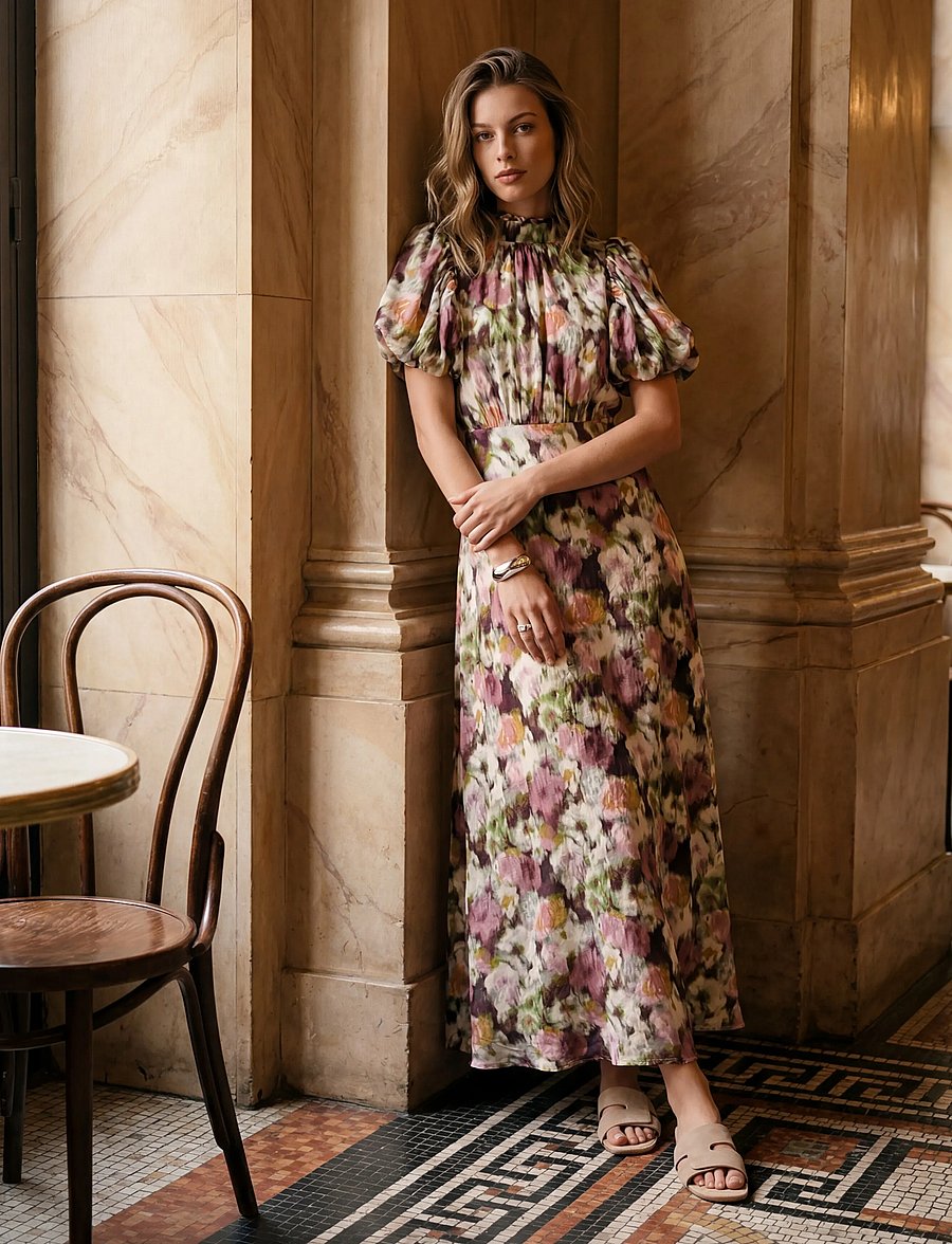 Minus - MSNadia Maxi Dress - andorra red print - 3
